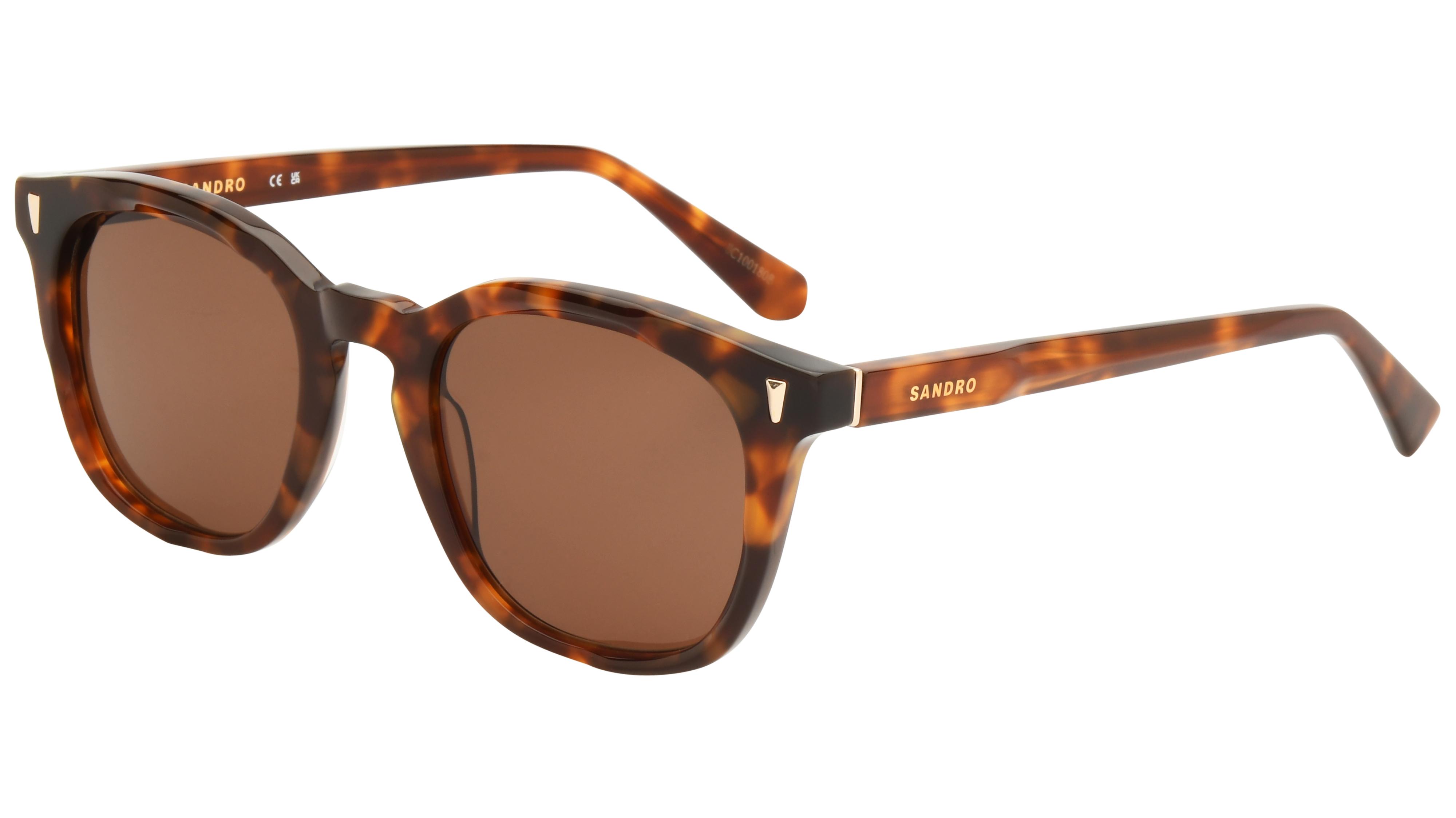 Lunettes de soleil Sandro Femme Écaille Carré SD6099 Trois-Quart