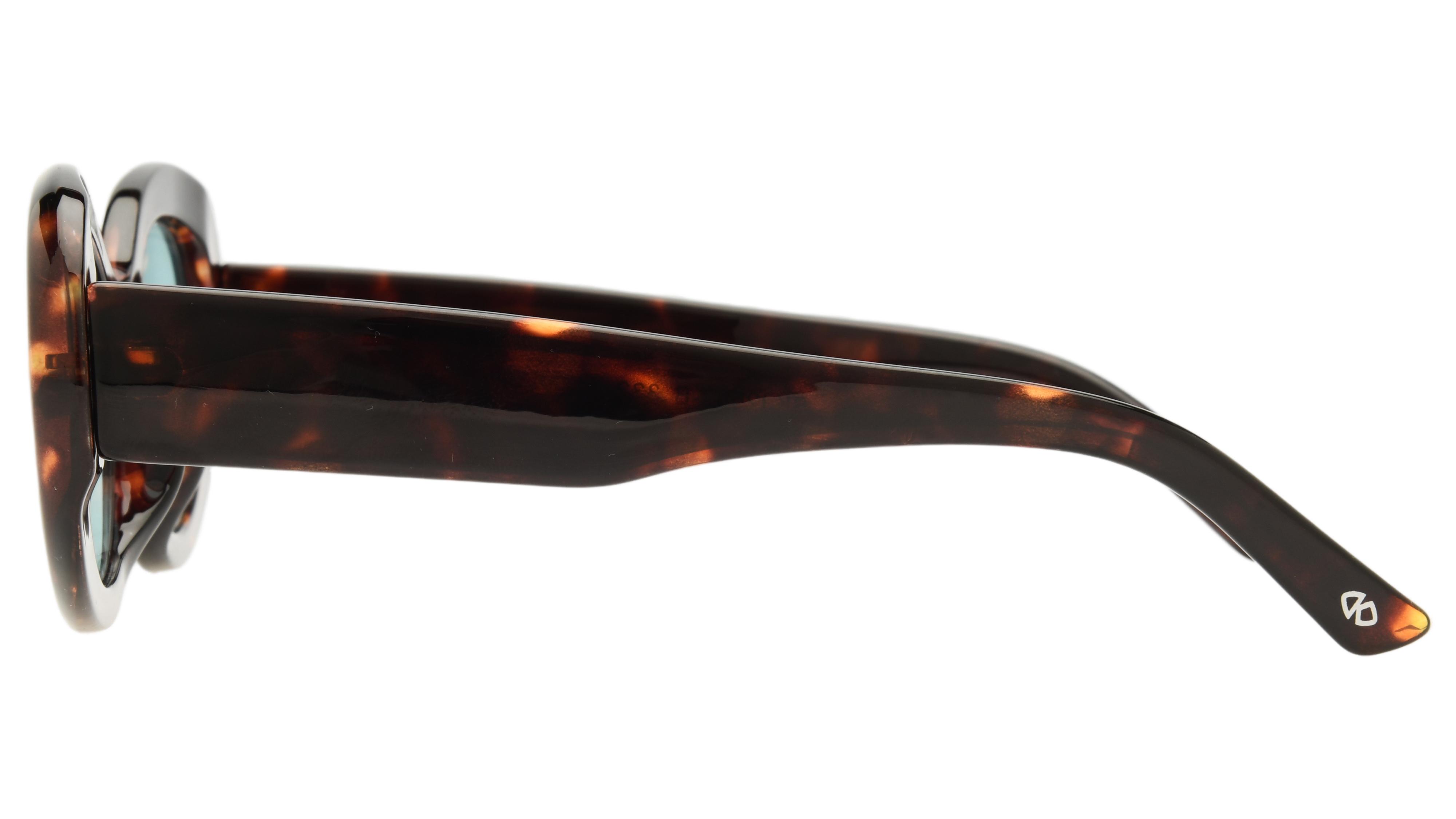 Lunettes de soleil Signature Krys Femme Écaille Ovale Skj2502-B Gauche