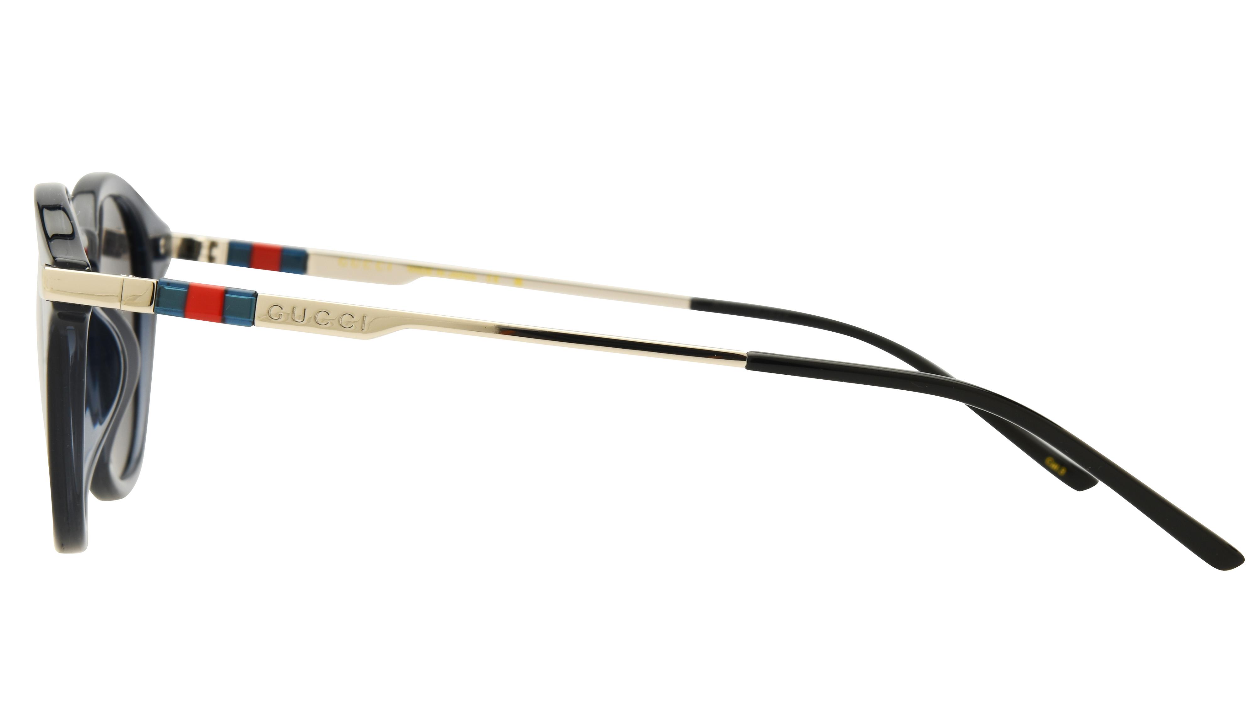 Lunettes de soleil Gucci Homme Bleu Ronde GG1890S Gauche