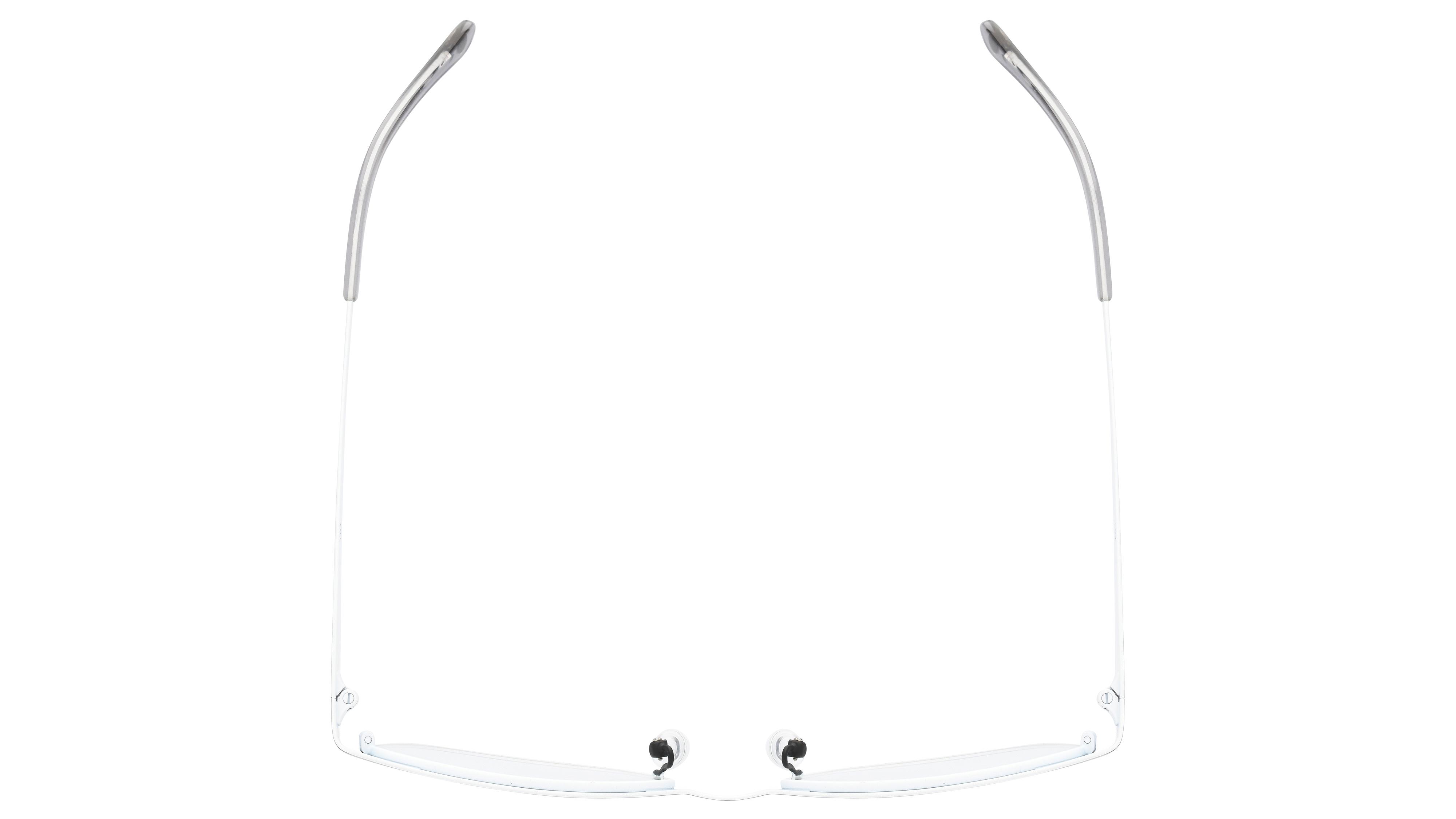 Lunettes de vue Baïa Femme Blanc Rectangle Baa2003 Dessus