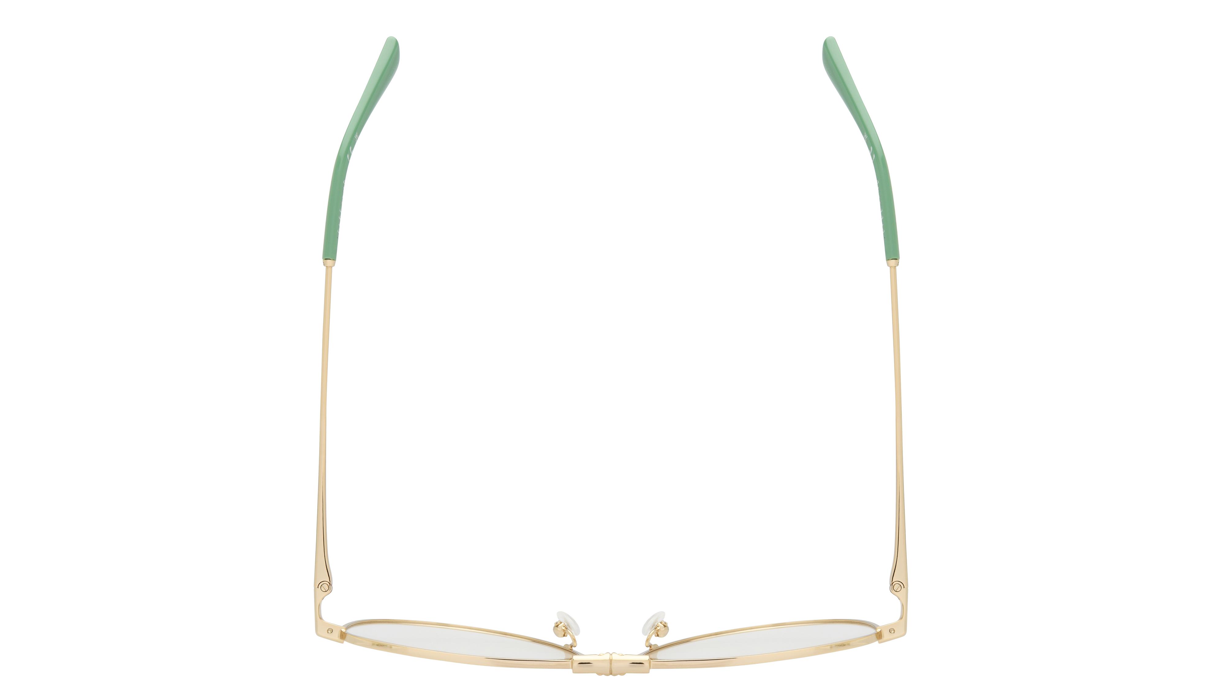 Lunettes de vue Longchamp Femme Or Aviateur LO2187 Dessus