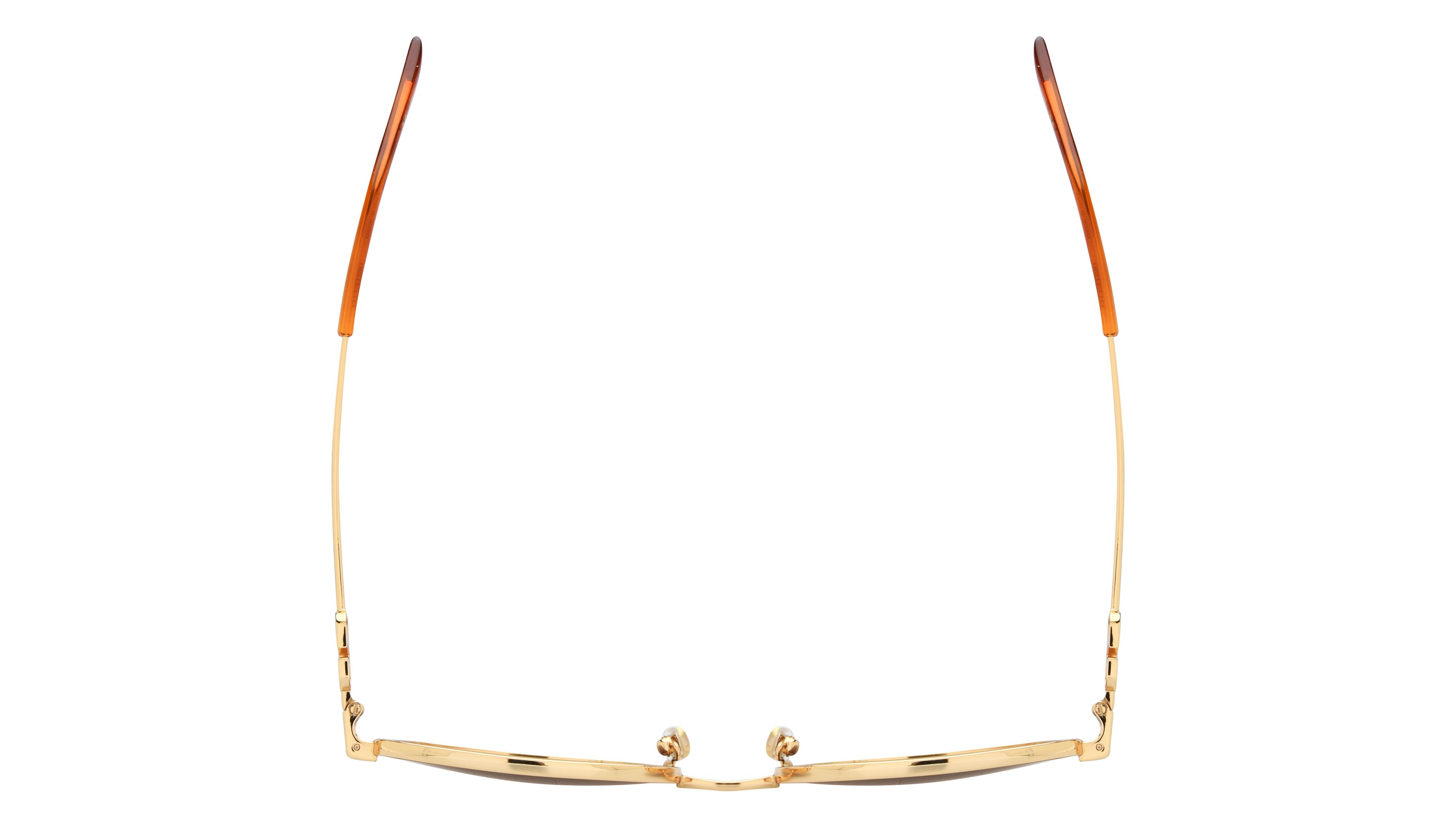 Lunettes de soleil Valentino Femme Or Carré Vg0028S Dessus