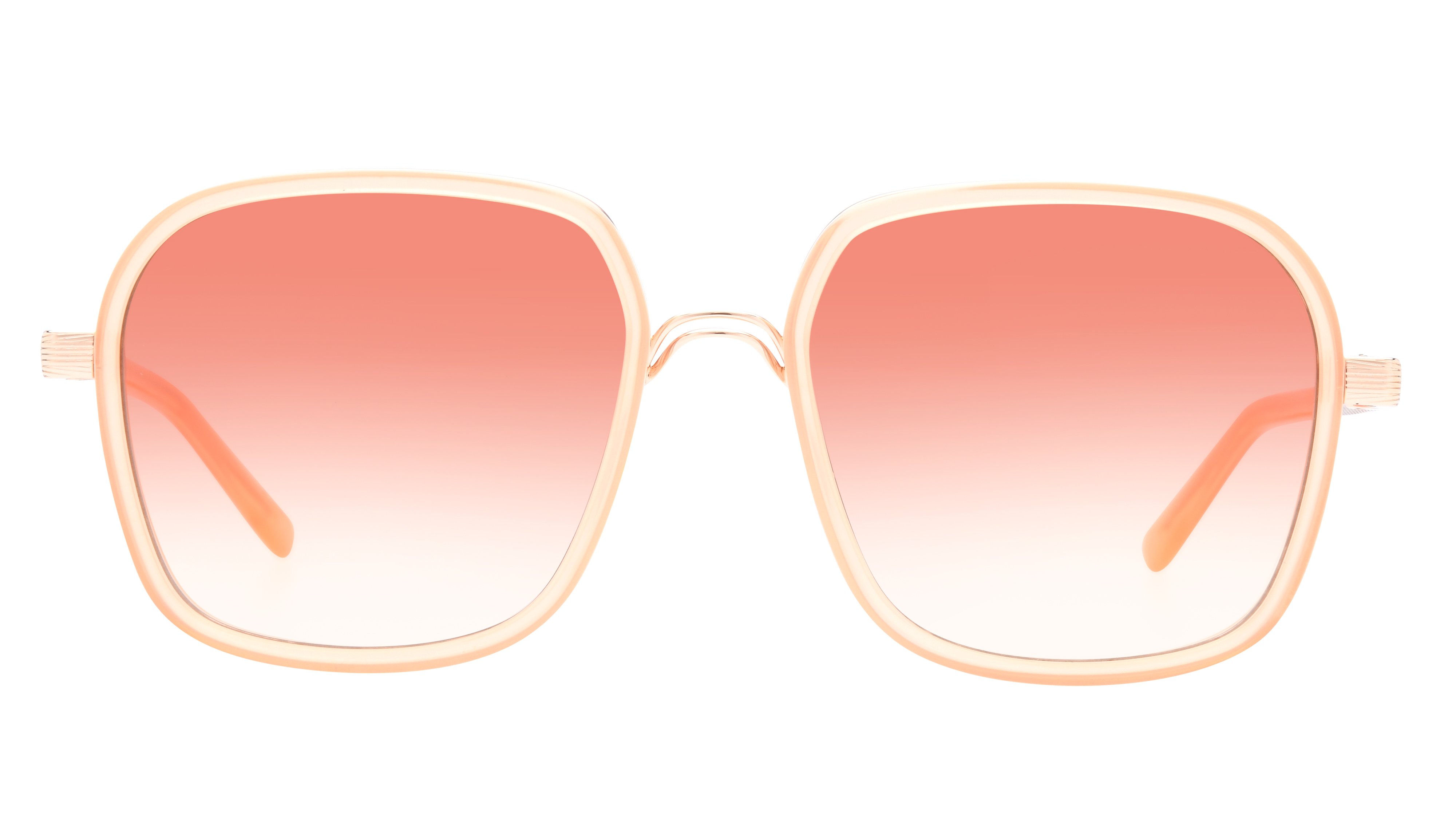 Lunettes de soleil Sandro Femme Rose Rectangle SD6050 Face