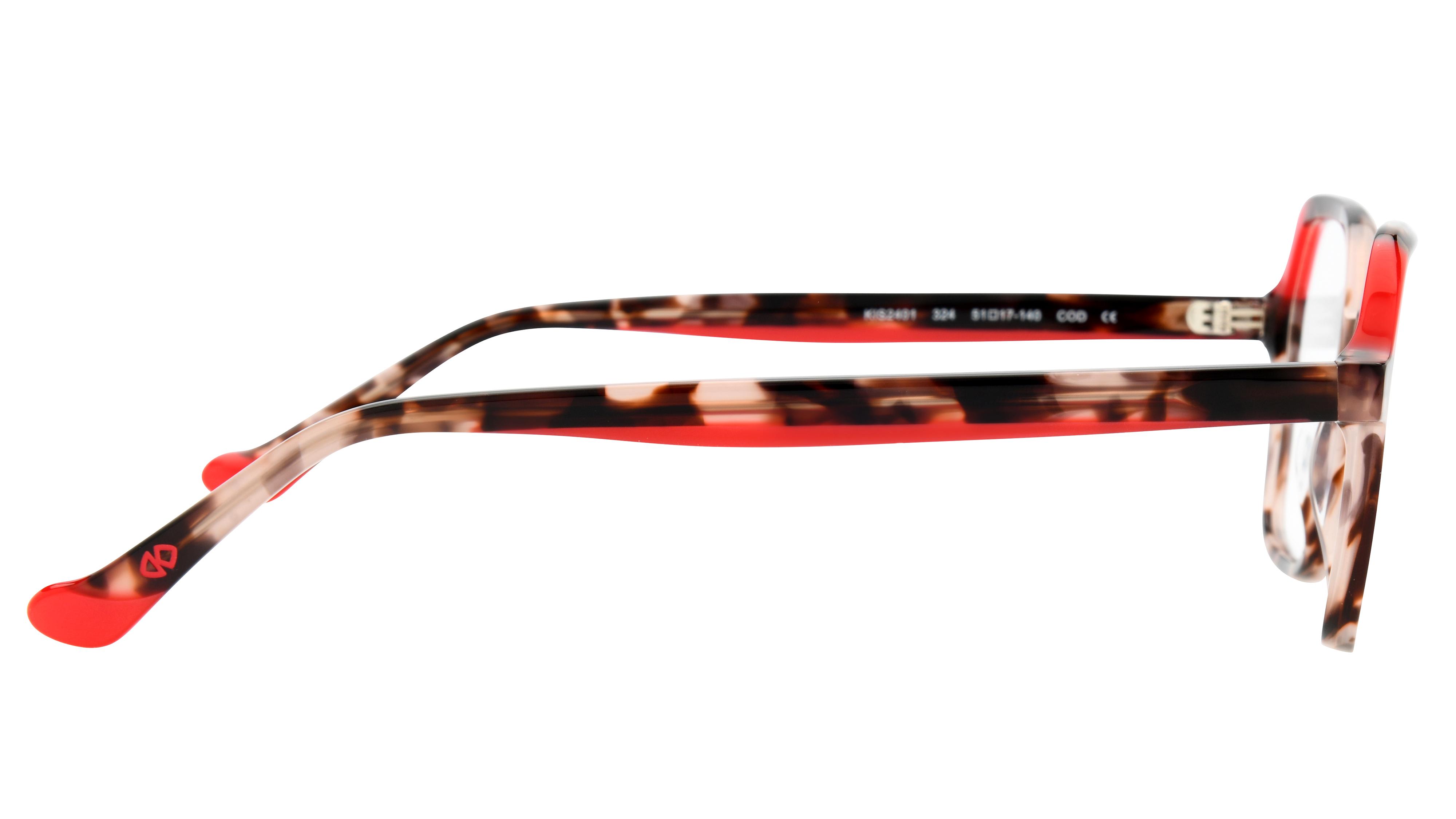Lunettes de vue Signature Krys Femme Écaille Rectangle Kis2401 Droite