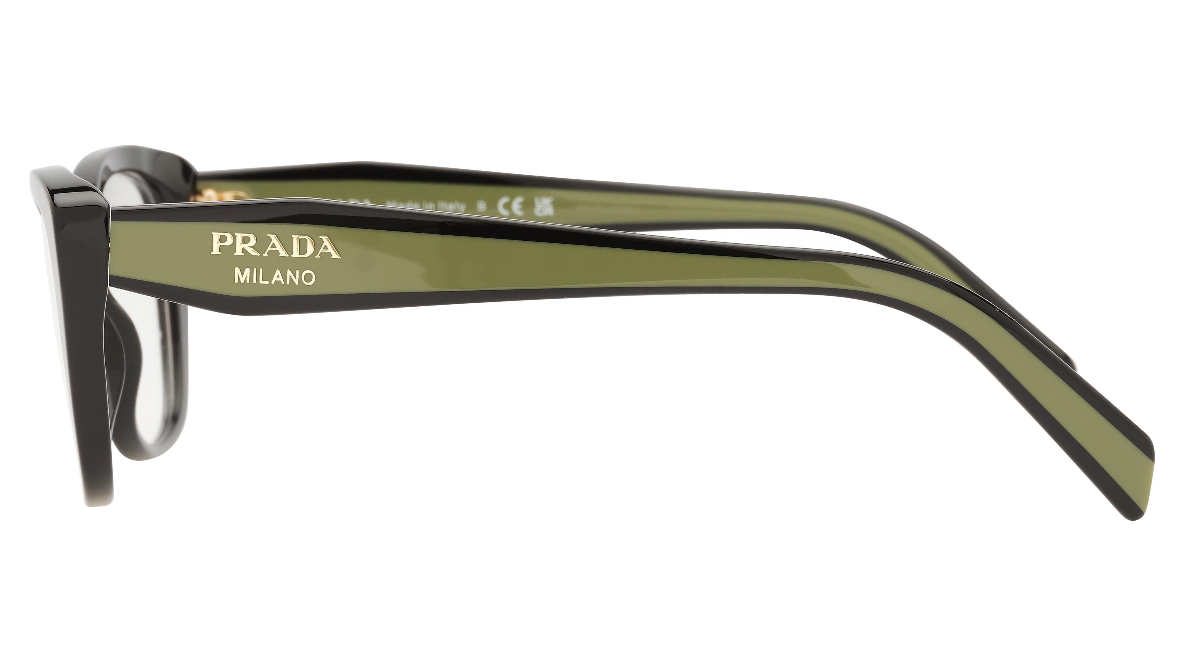 Lunettes de vue Prada Femme Noir Papillon pr19wv Gauche