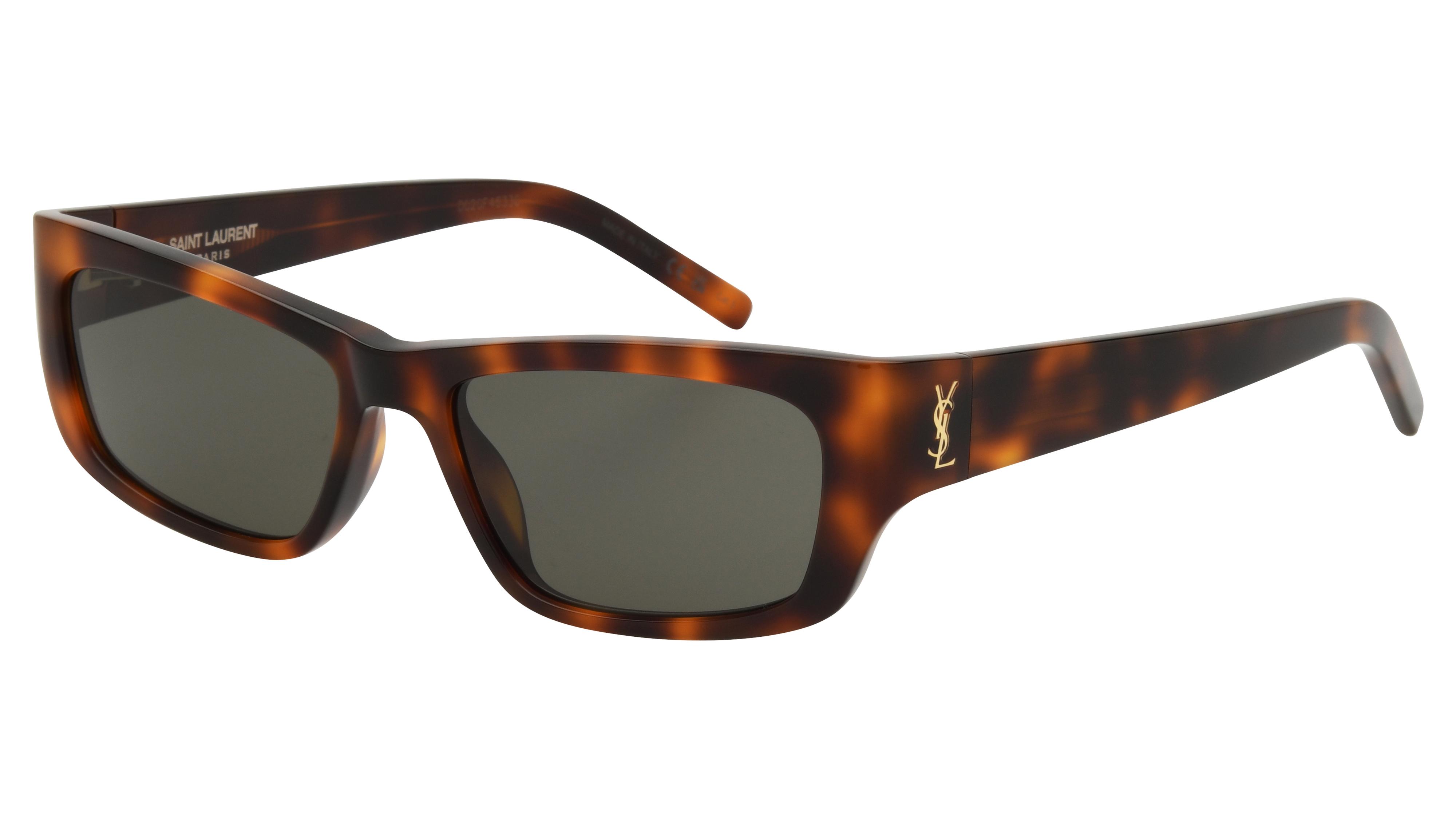 Lunettes de soleil Saint Laurent Femme Écaille Rectangle Sl Trois-Quart