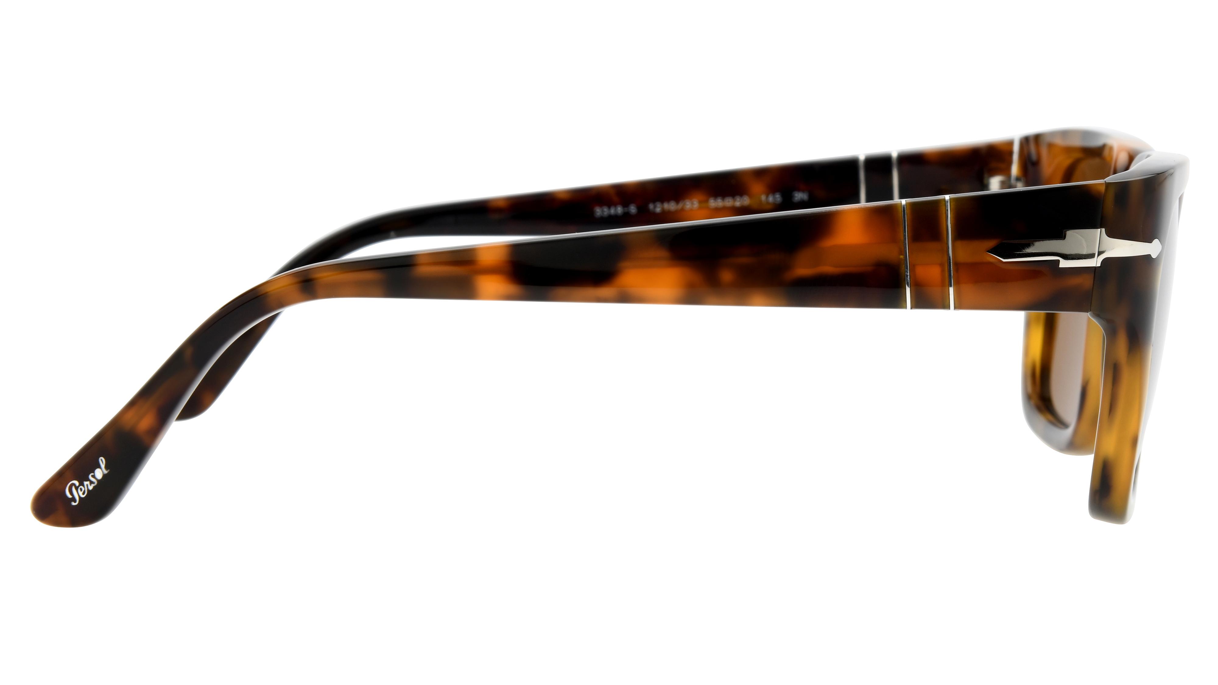 Lunettes de soleil Persol Mixte Marron Carré PO3348S Droite