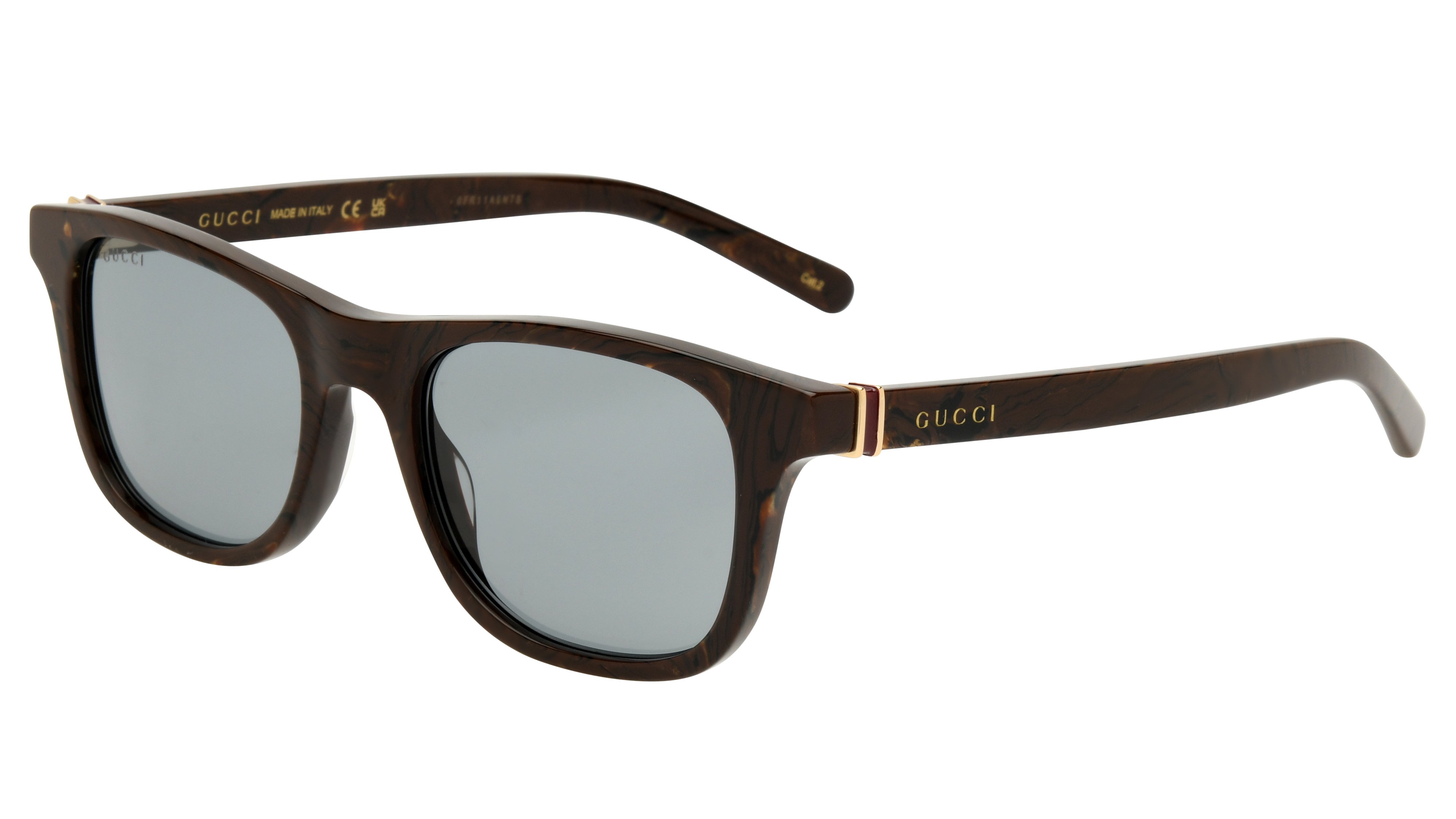 Lunettes de soleil Gucci Homme Marron Pantos Gg1671S Trois-Quart