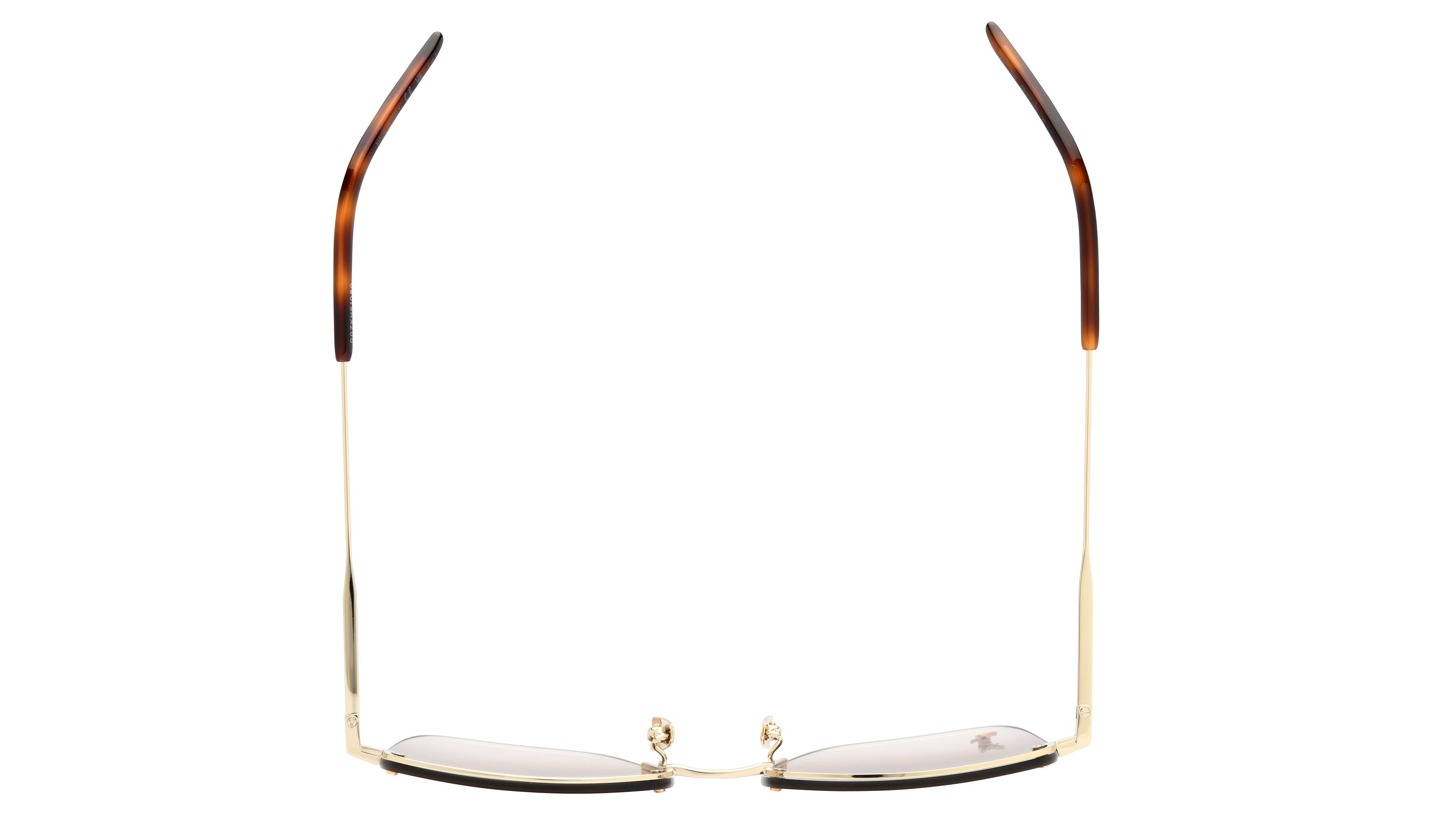 Lunettes de soleil Saint Laurent Femme Or Rectangle Sl312M Dessus