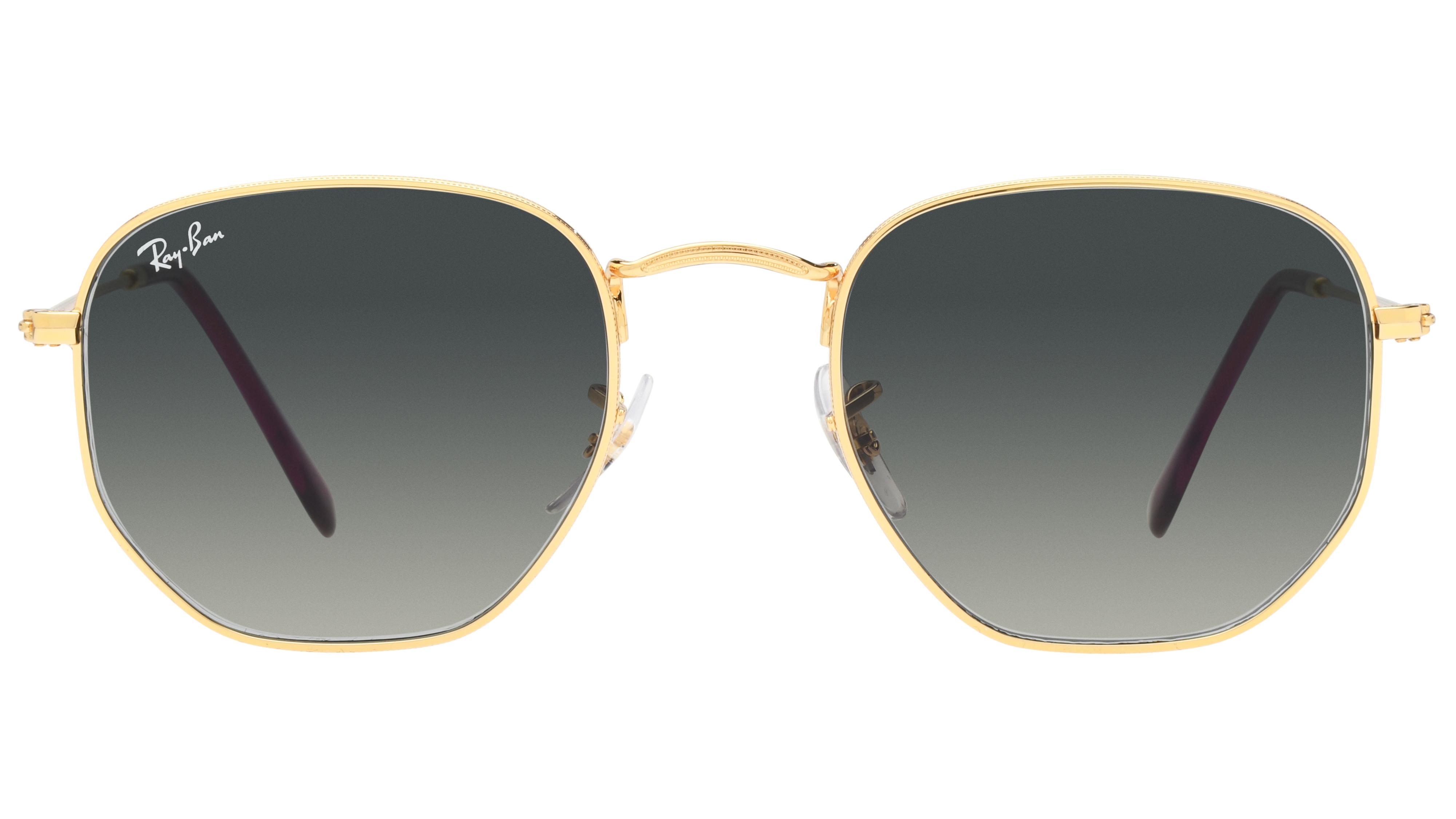 Lunettes de soleil Ray-Ban Mixte Or Carré RB3548N Face