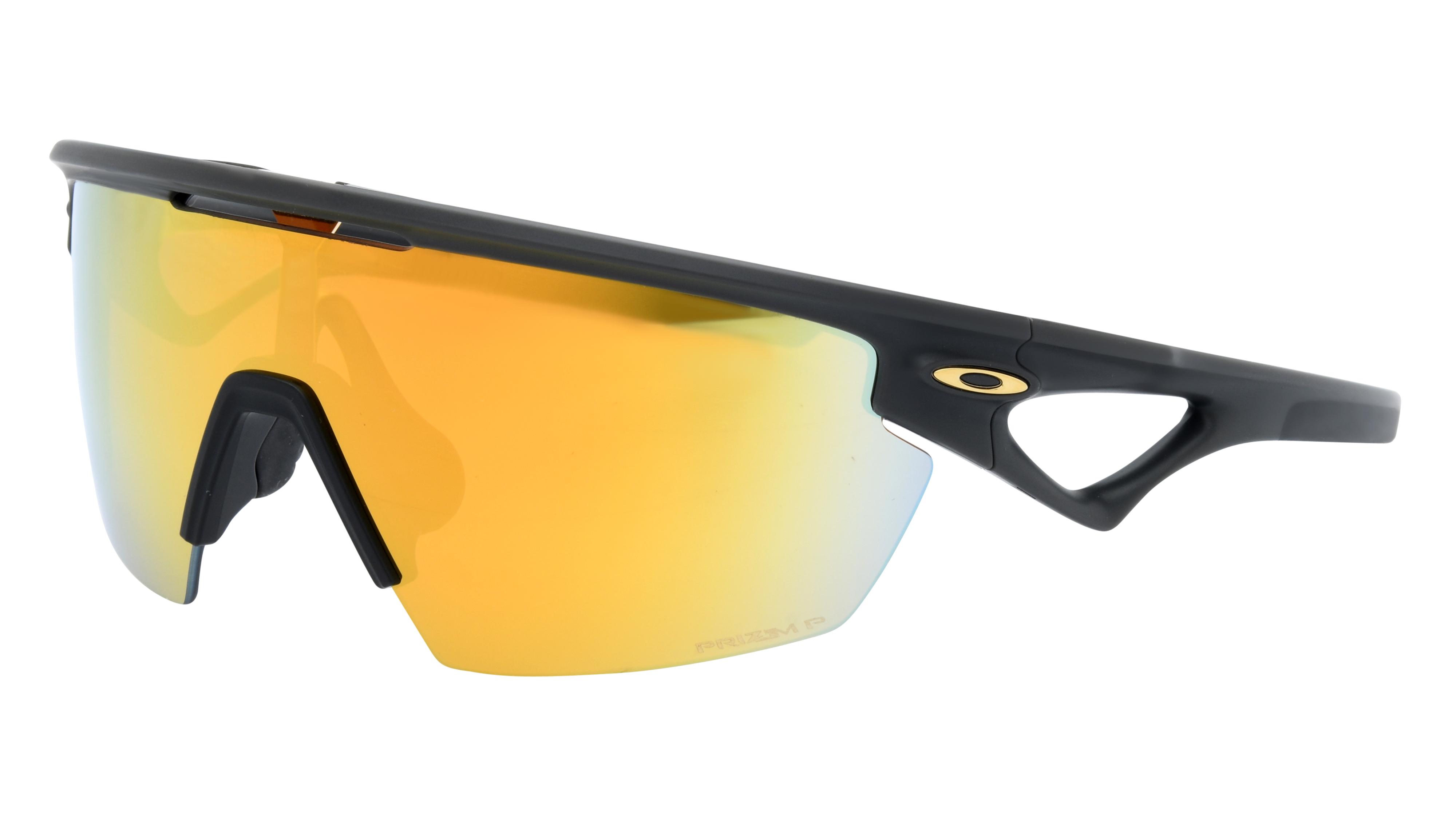 Lunettes de soleil Oakley Mixte Noir Rectangle Oo9403 Trois-Quart
