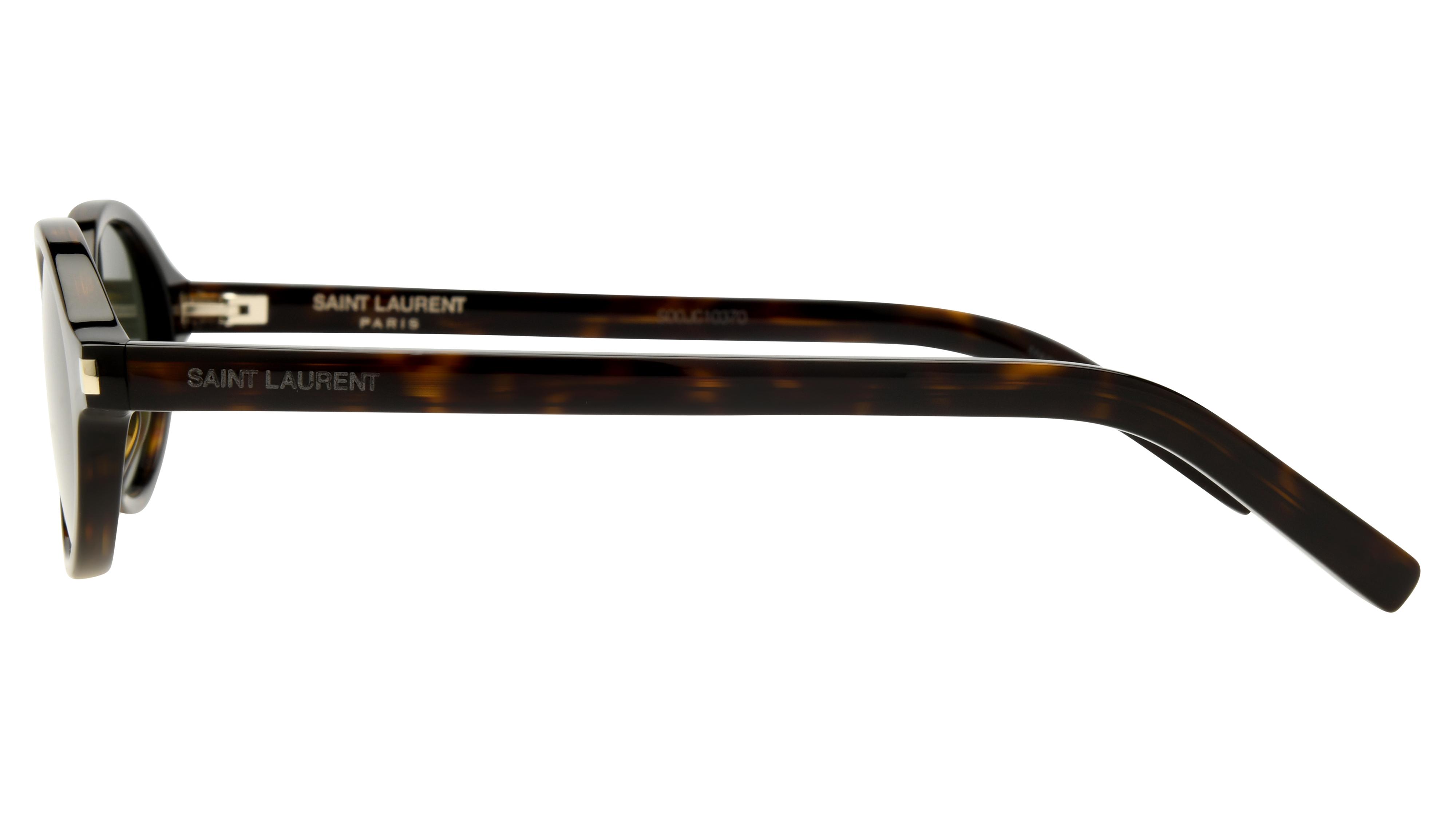 Lunettes de soleil Saint Laurent Mixte Écaille Ovale SL Gauche