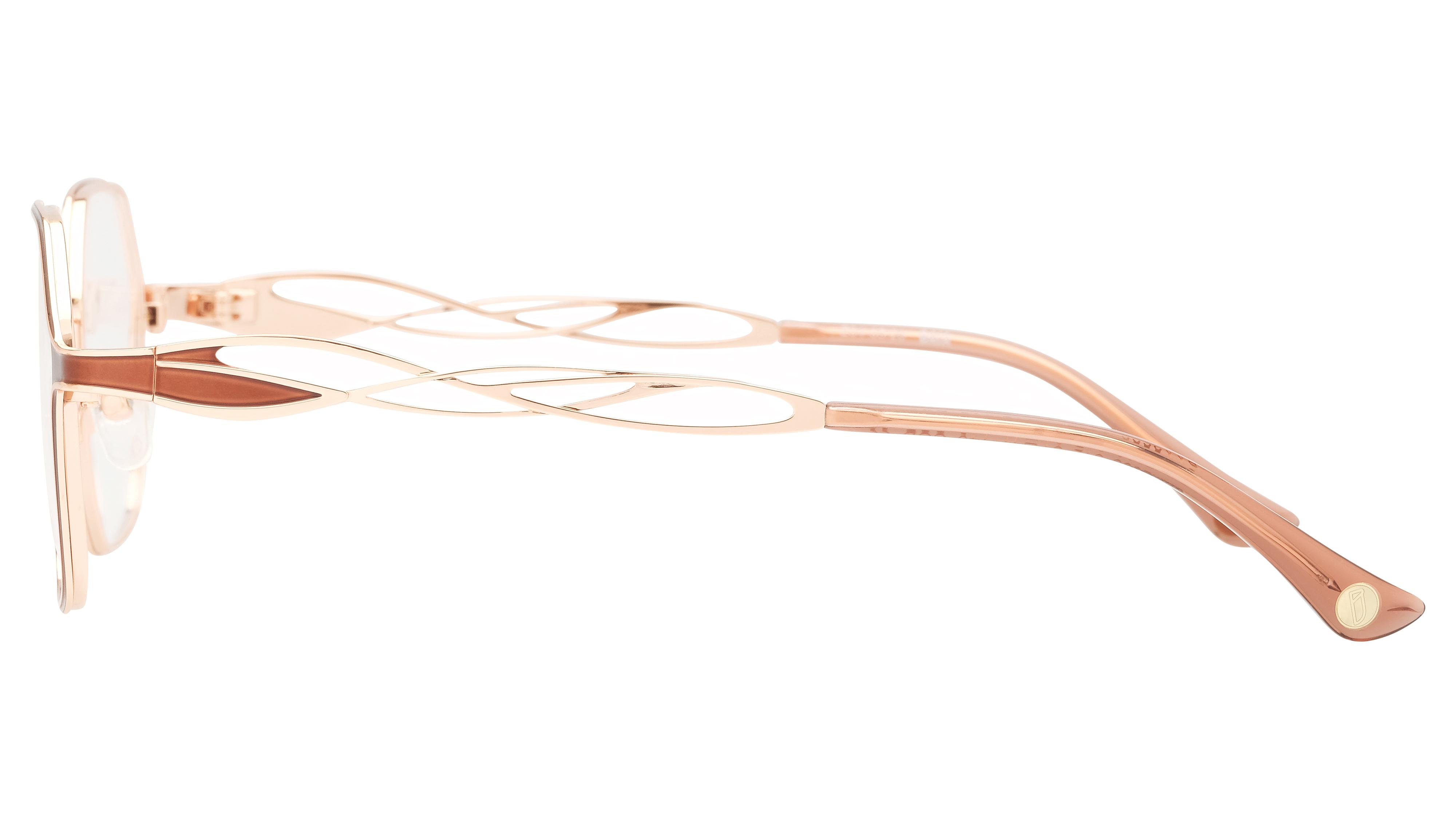 Lunettes de vue Baïa Femme Marron Carré Baa2608 Gauche