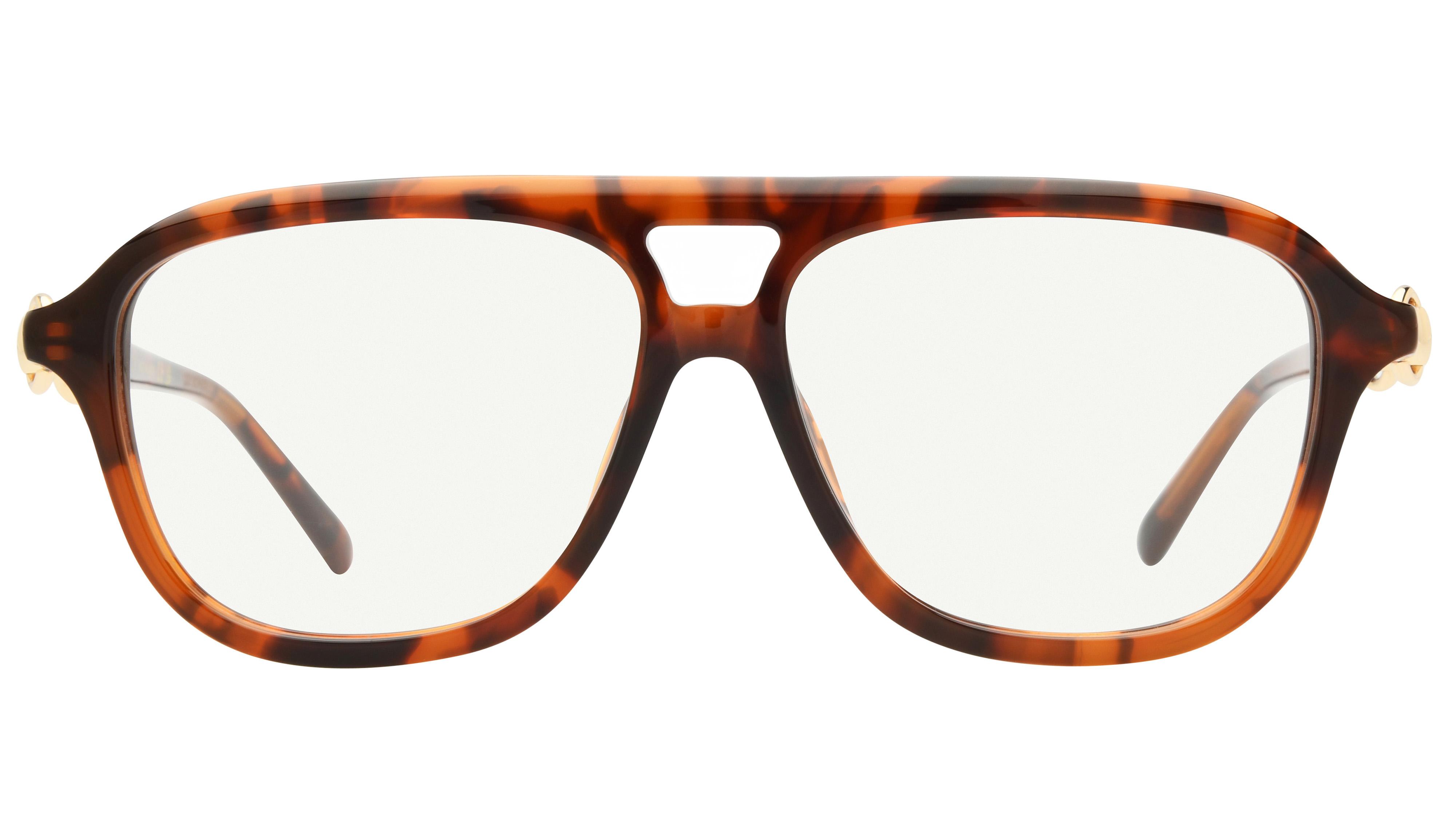 Lunettes de vue Gucci Femme Écaille Aviateur Gg2216O Face