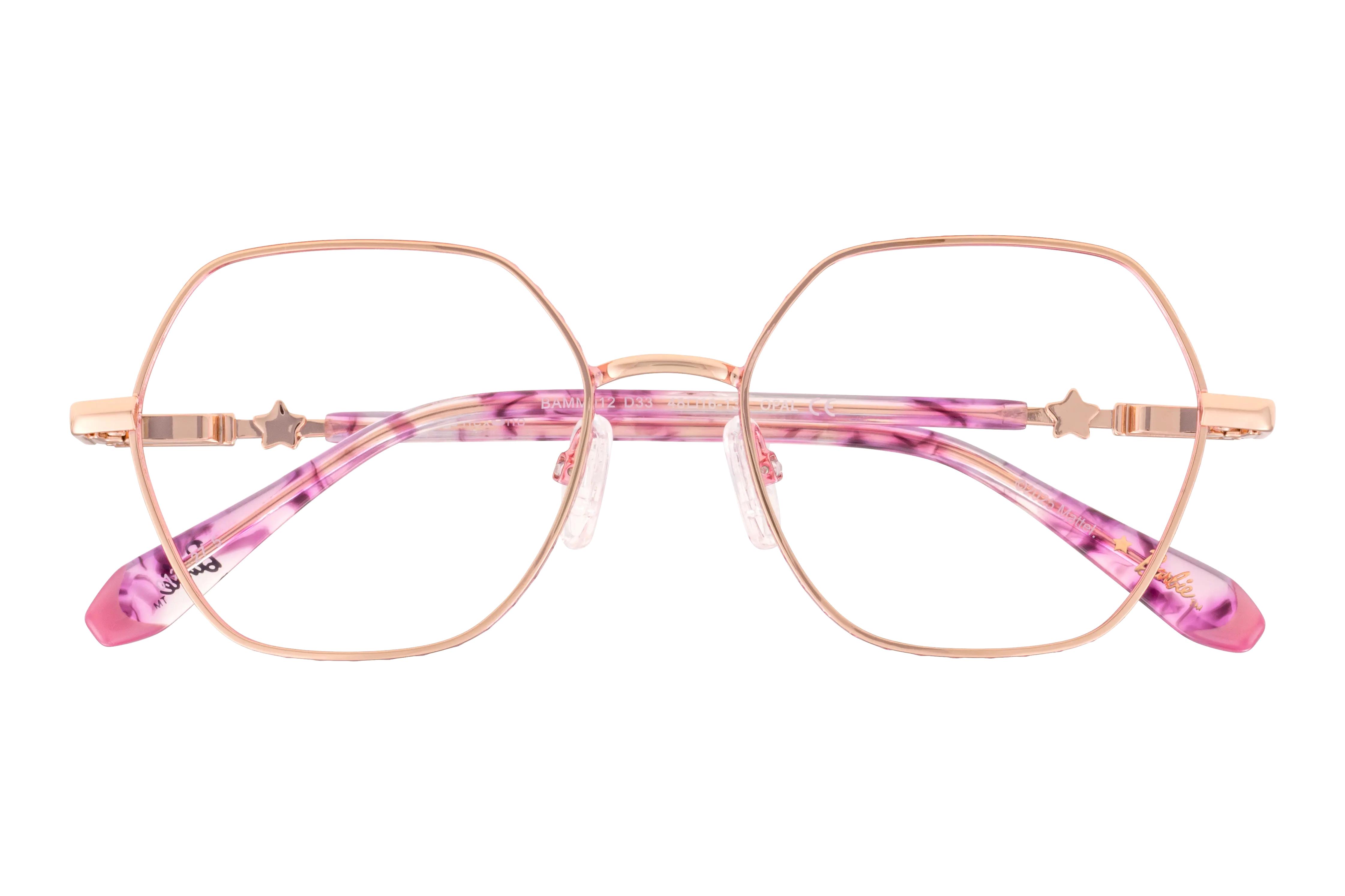 Lunettes de vue Barbie  Or Wayfarer BAMM012D33 Face