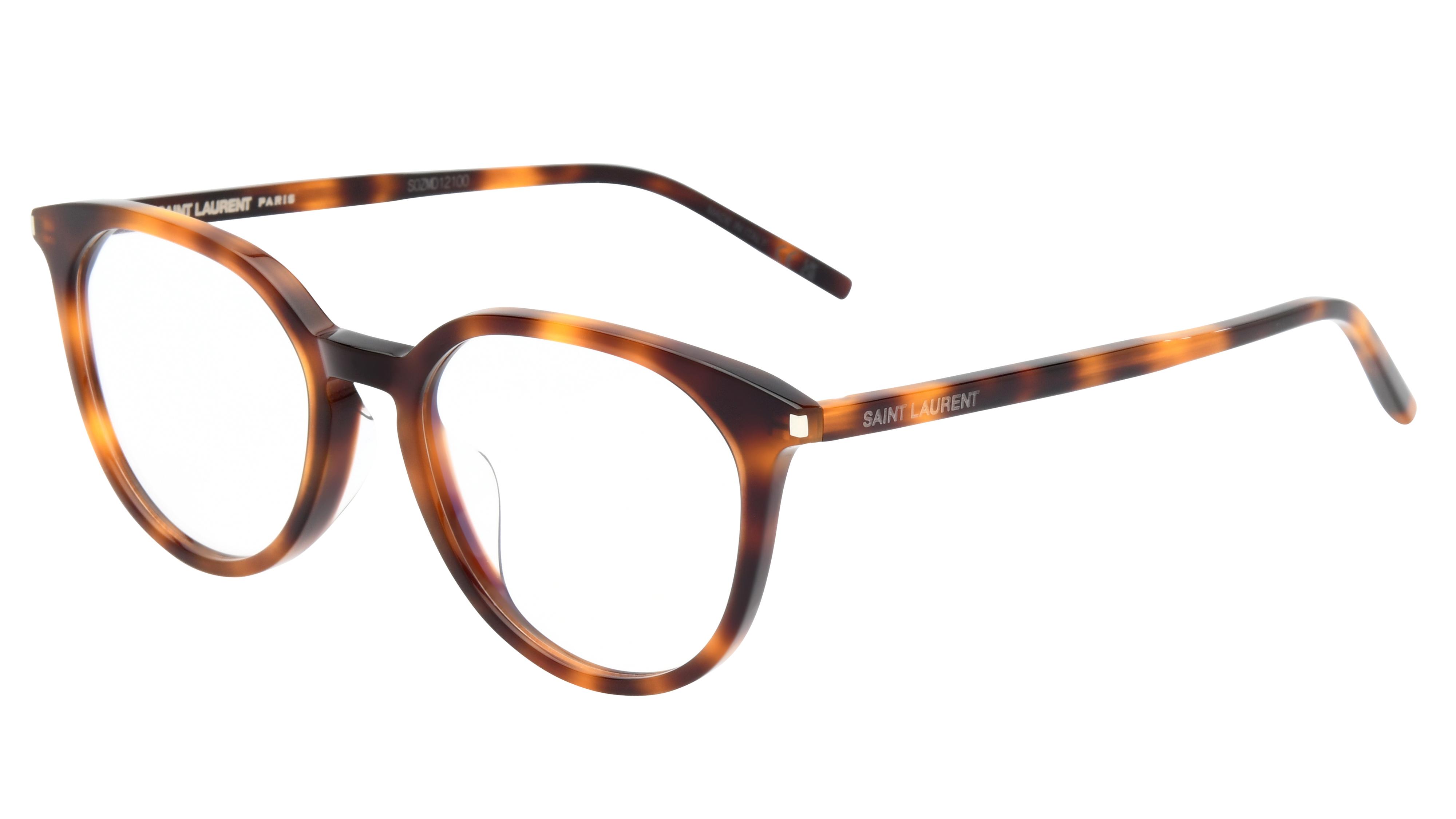 Lunettes de vue Saint Laurent Mixte Gris Pantos Sl681/F Trois-Quart