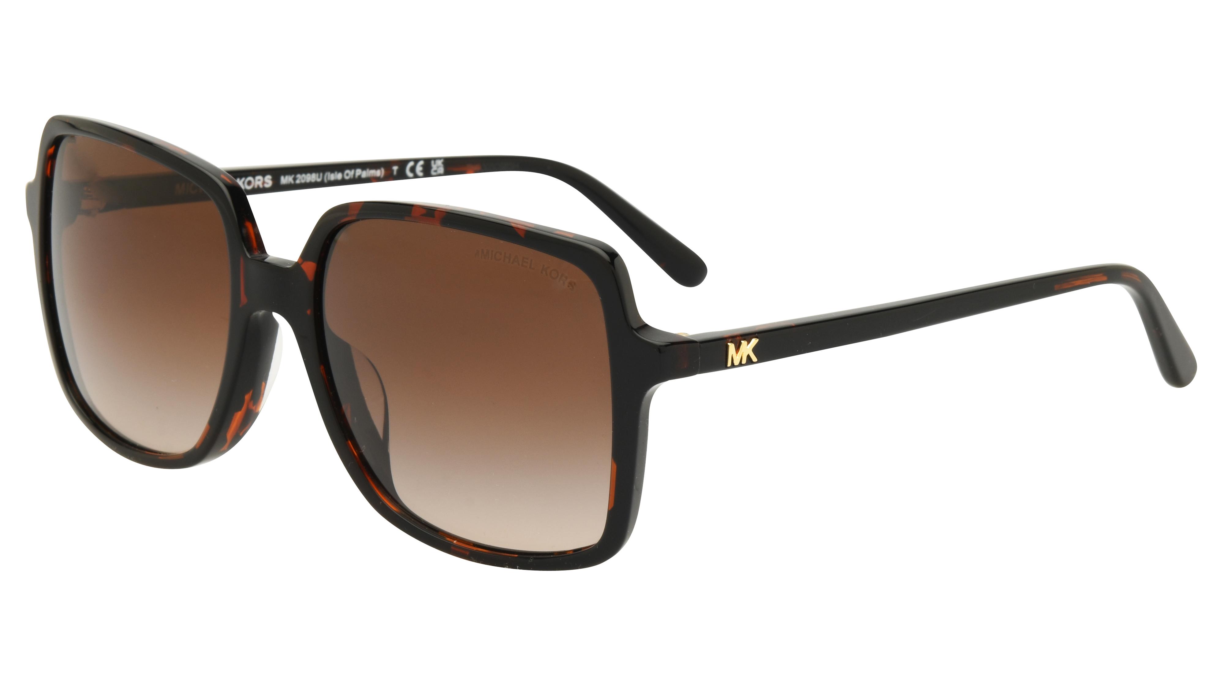 Lunettes de soleil Michael Kors Femme Écaille Carré Mk2098U Trois-Quart