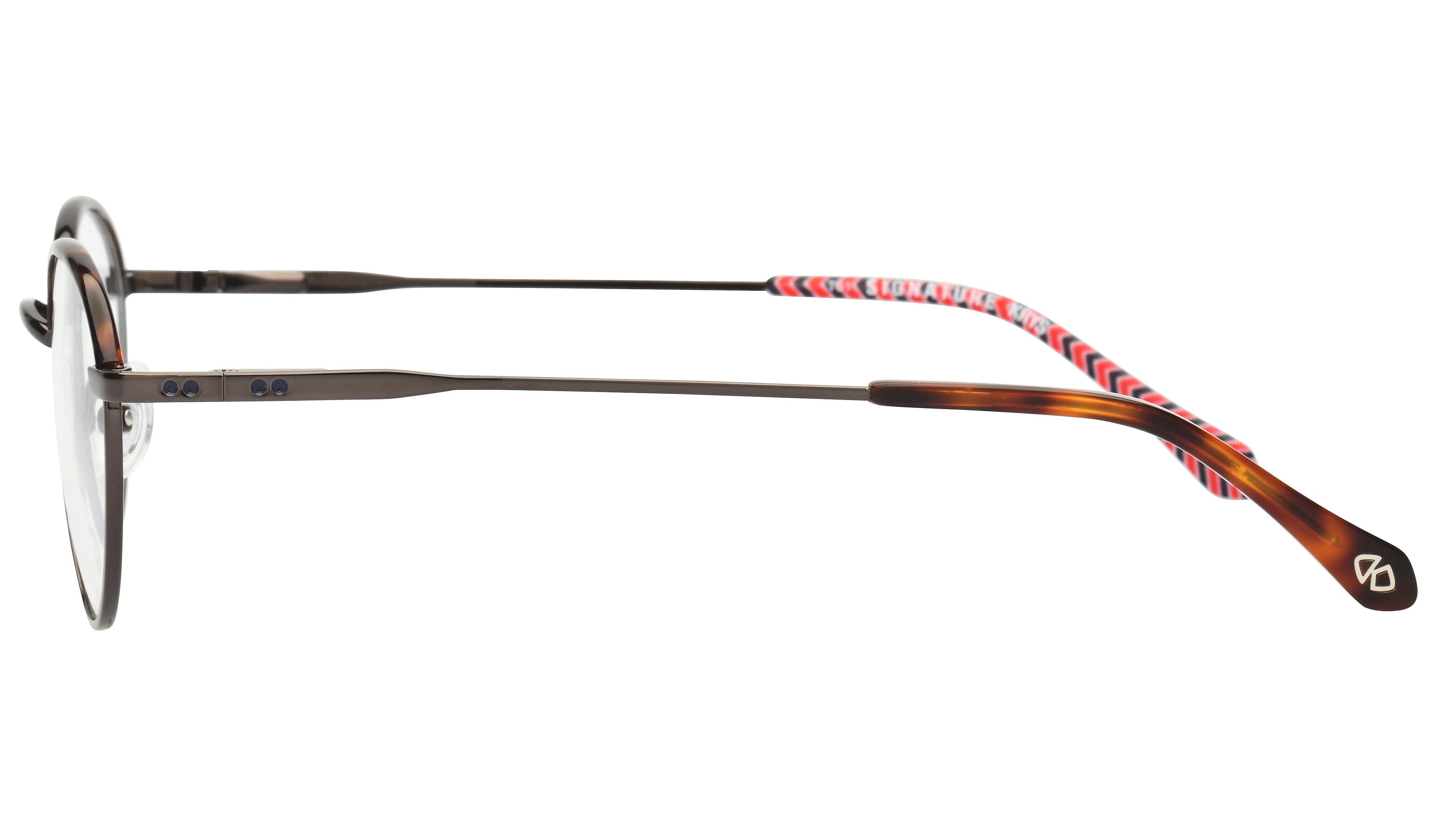 Lunettes de vue Signature Krys Homme Écaille Ronde Moj2007 Gauche