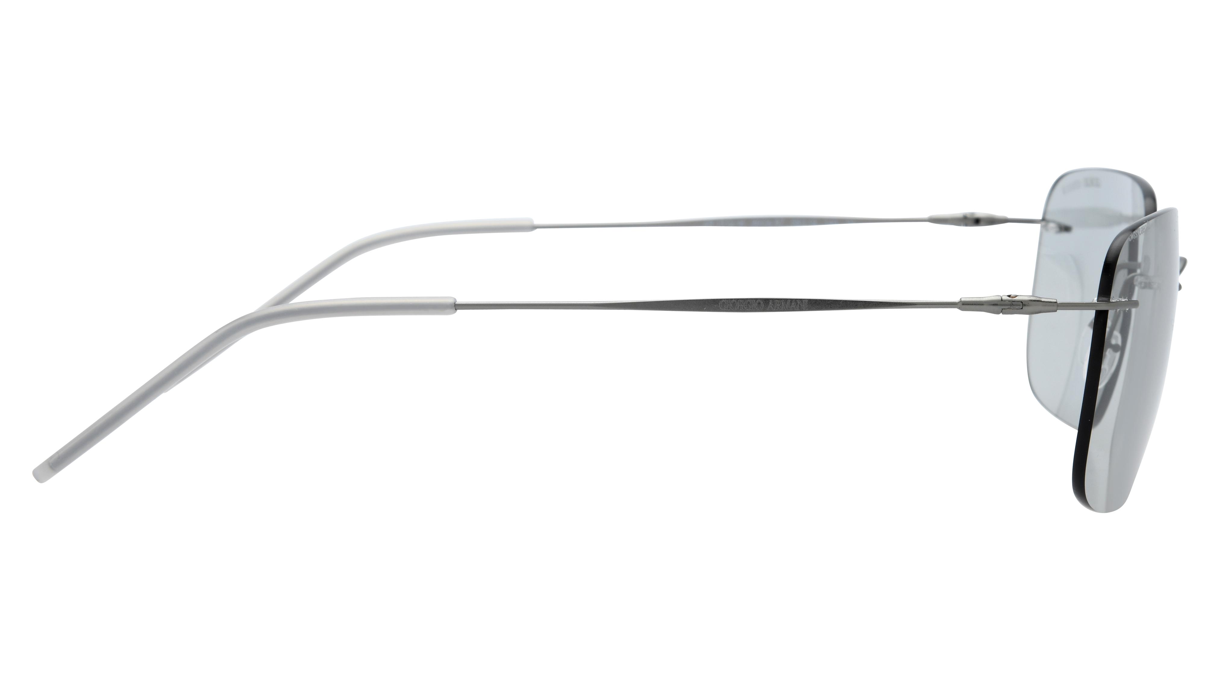Lunettes de soleil Giorgio Armani Homme Gris Rectangle Ar1512M Droite