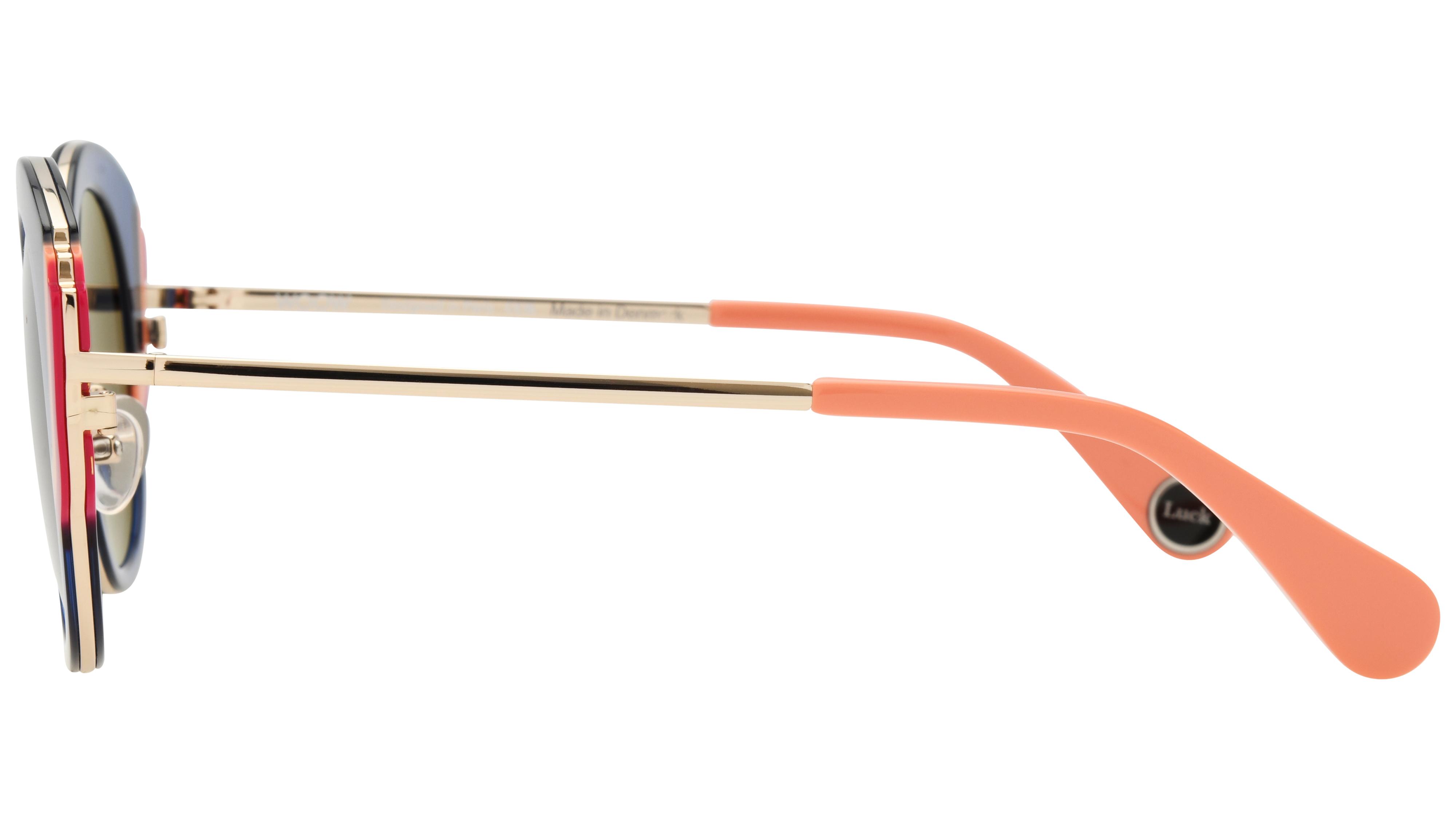 Lunettes de soleil WOOW Femme Bleu Papillon Superluck Gauche