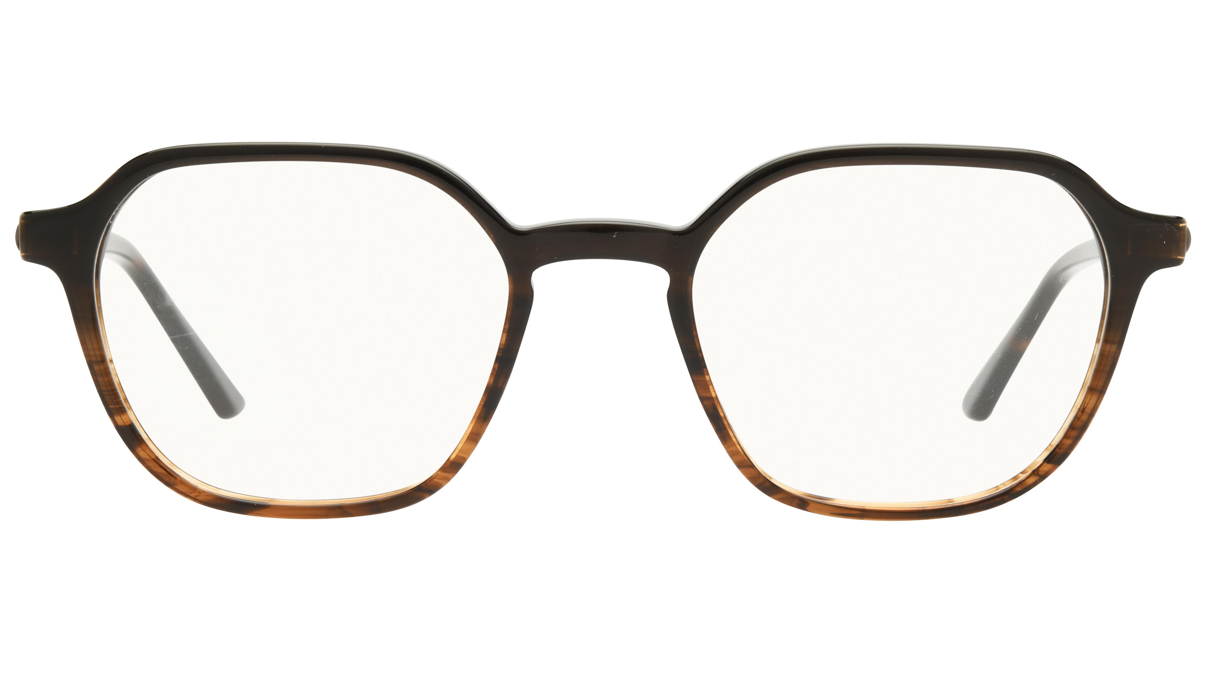 Lunettes de vue Signature Krys Homme Marron Carré Com2501 Face