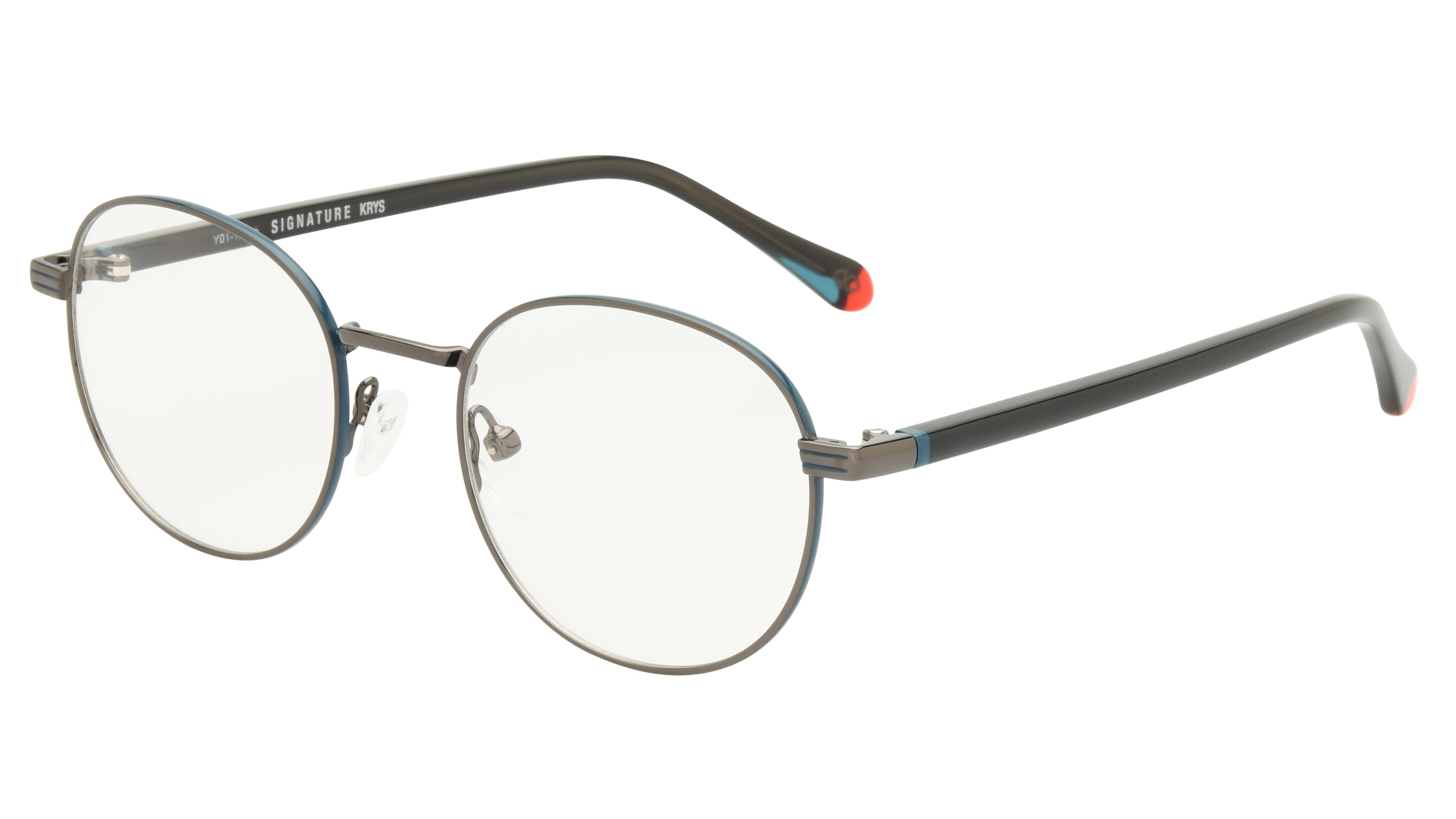 Lunettes de vue Signature Krys Homme Gris Pantos Moj2601 Trois-Quart