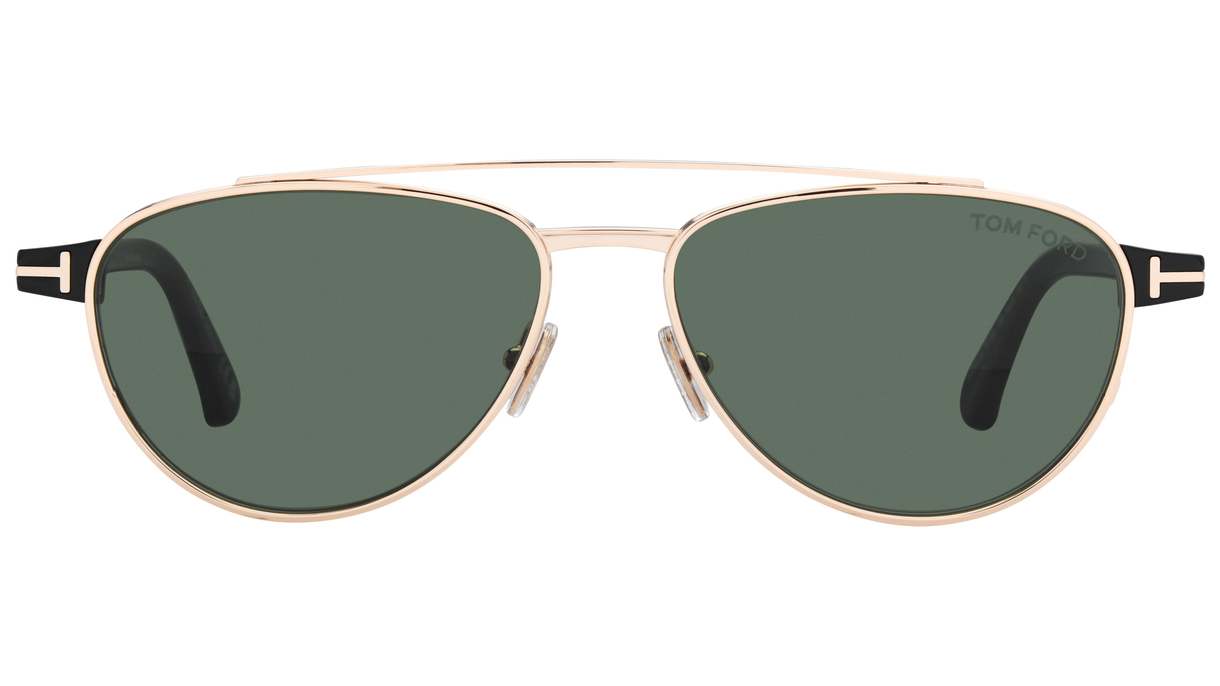 Lunettes de soleil Tom Ford Homme Noir Aviateur ft1361 Face