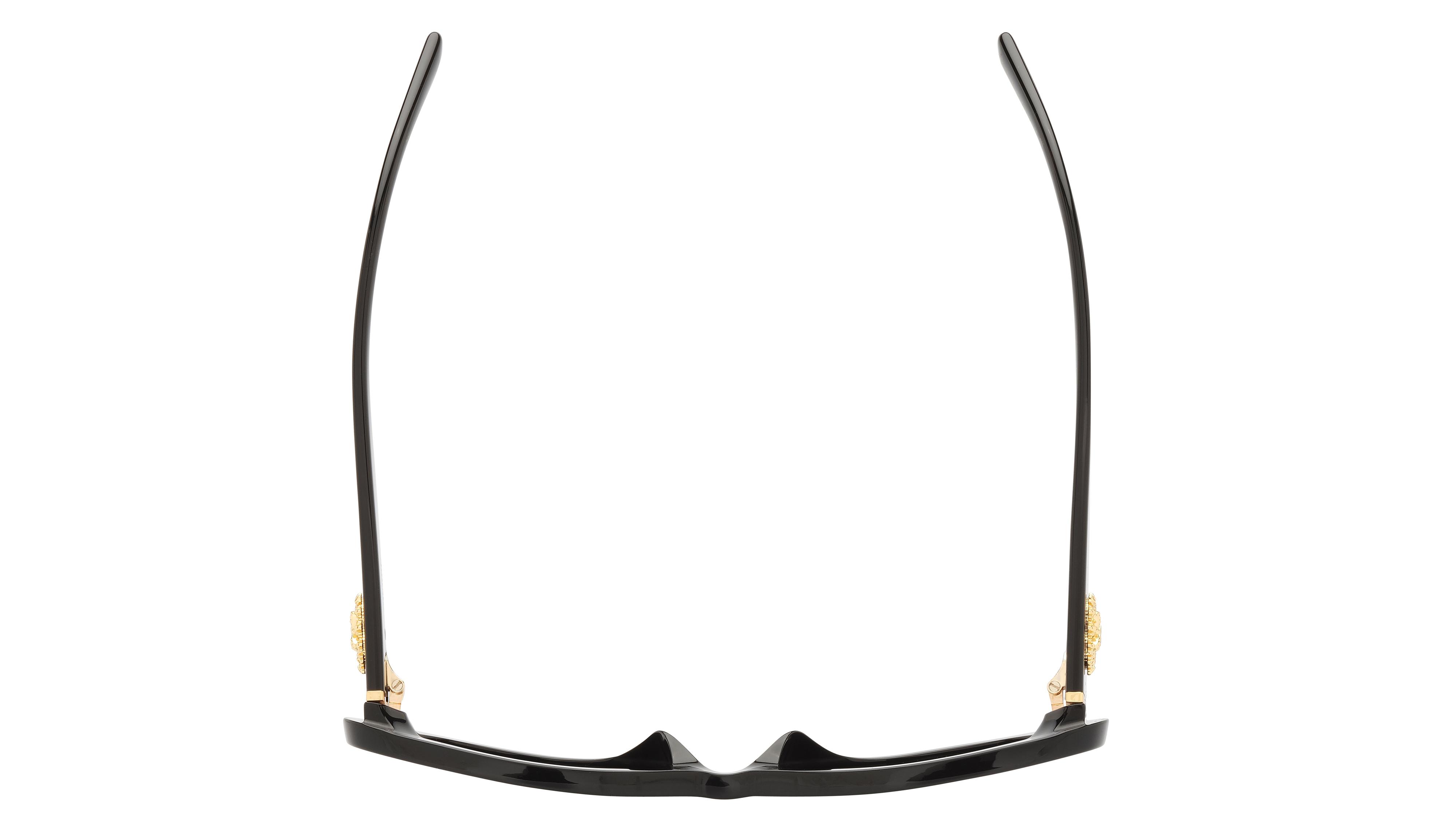 Lunettes de soleil Dolce&Gabbana Femme Noir Ovale dg4537 Dessus