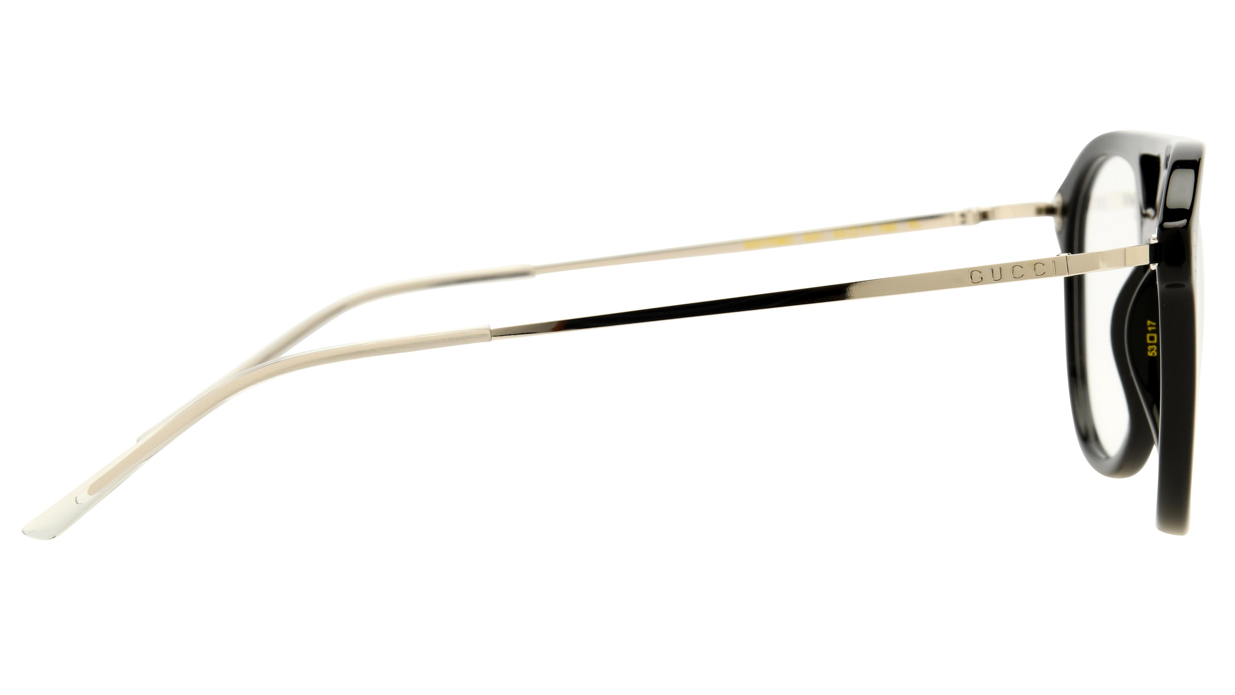 Lunettes de vue Gucci Homme Noir Aviateur GG1708O Droite