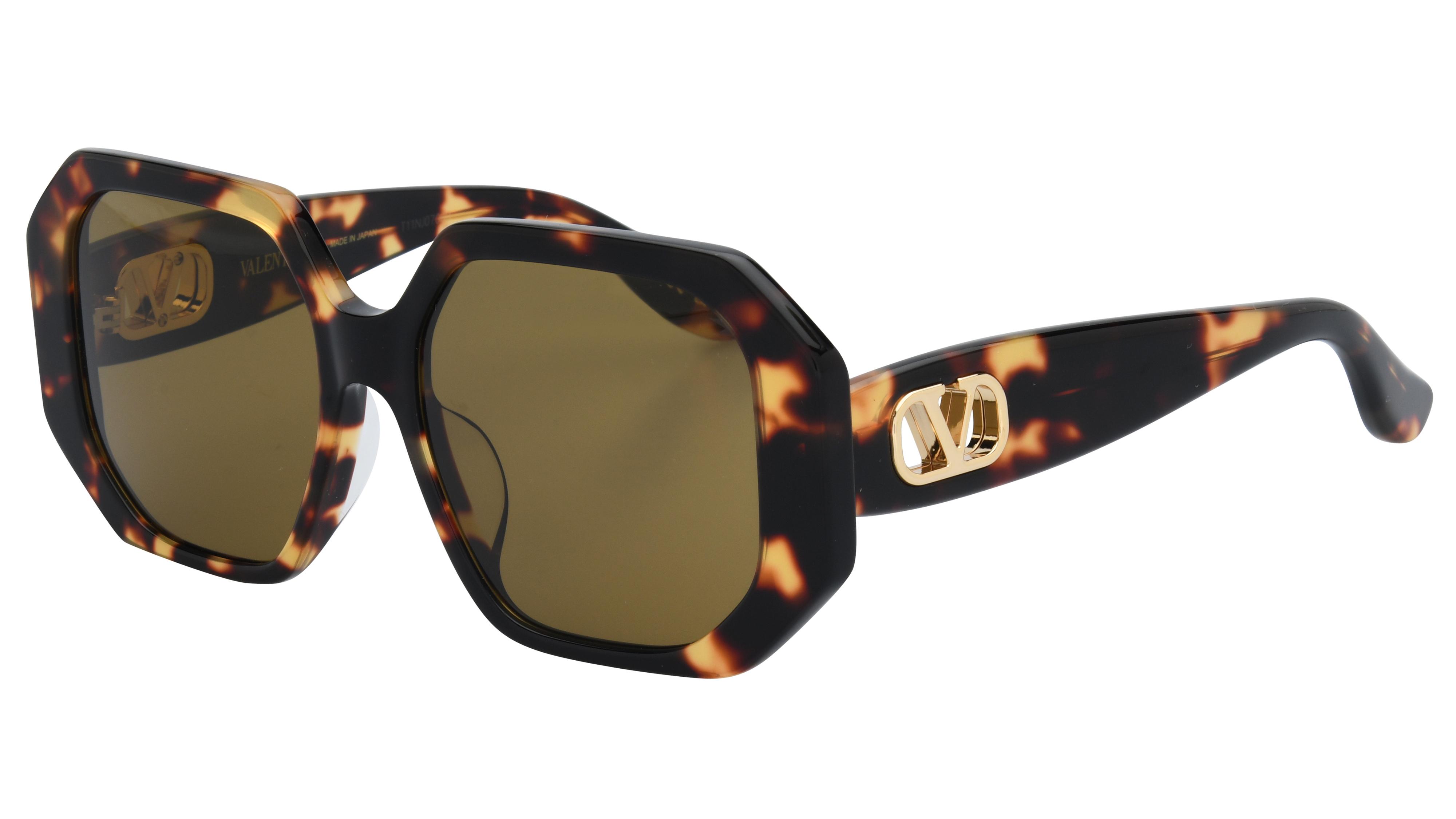 Lunettes de soleil Valentino Femme Écaille Ronde Vg0003Sa Trois-Quart