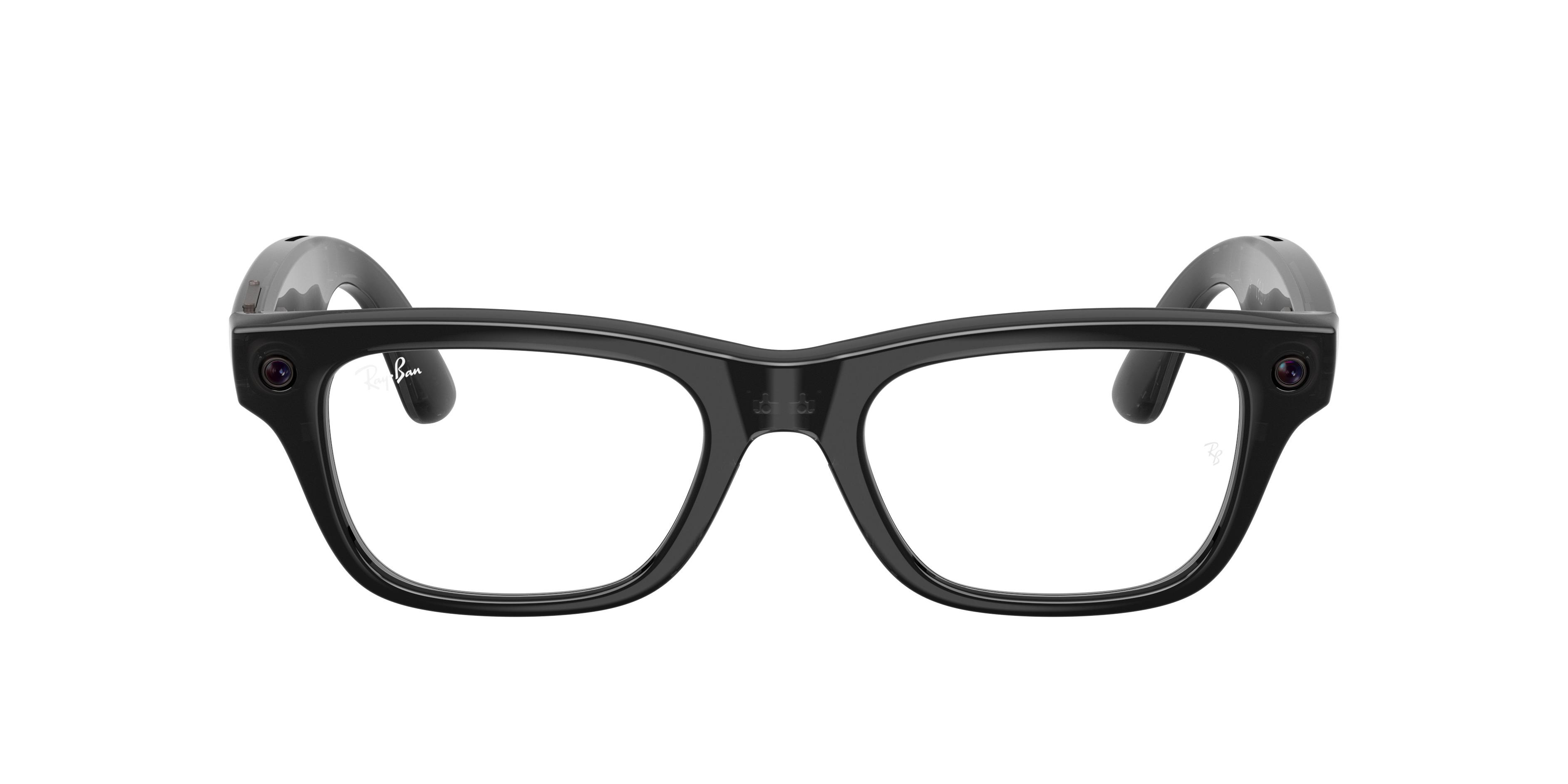 Lunettes de vue Ray-Ban Meta Mixte Noir Rectangle Rw7001 Face