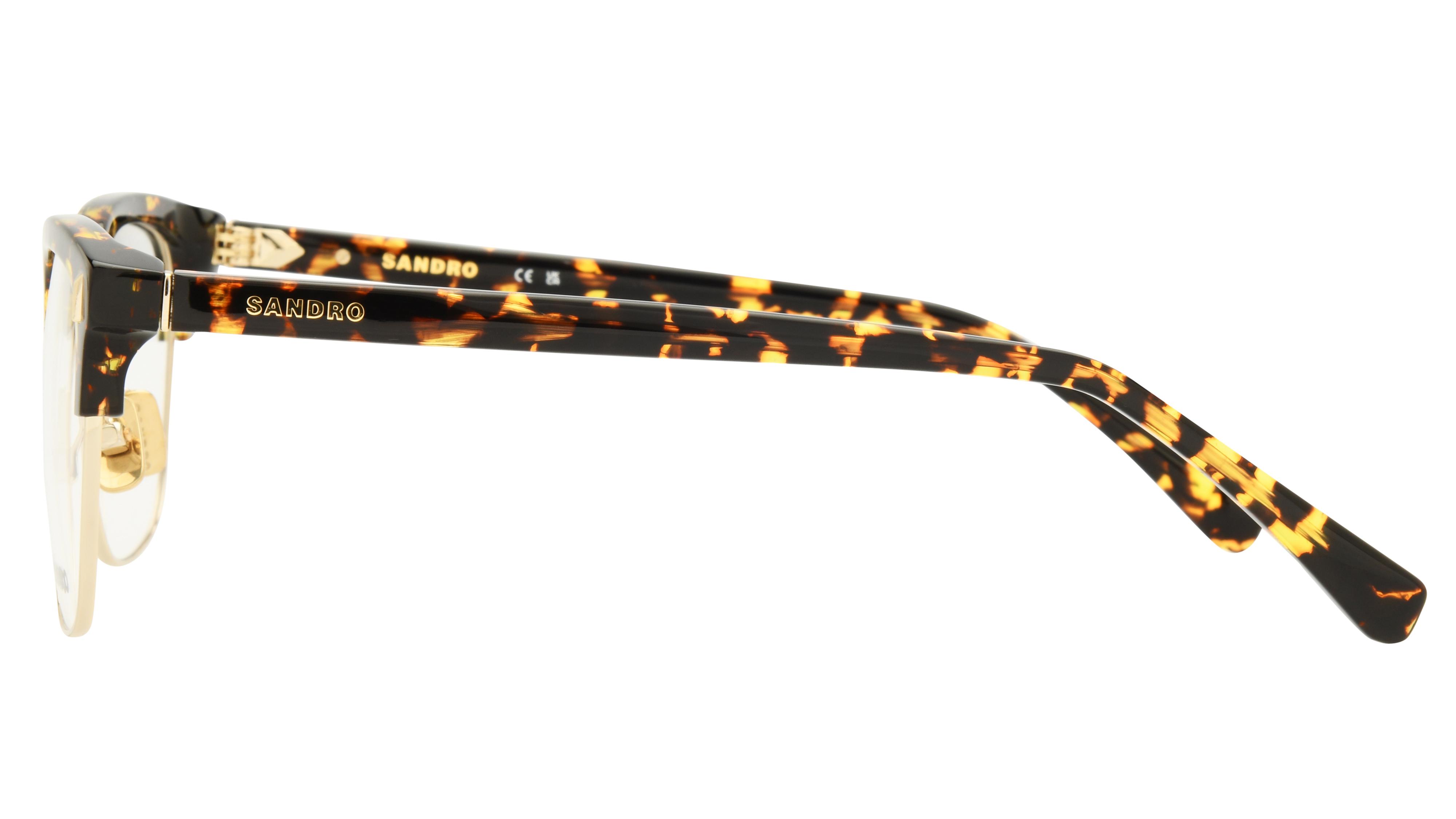 Lunettes de vue Sandro Femme Écaille Carré SD4050 Gauche