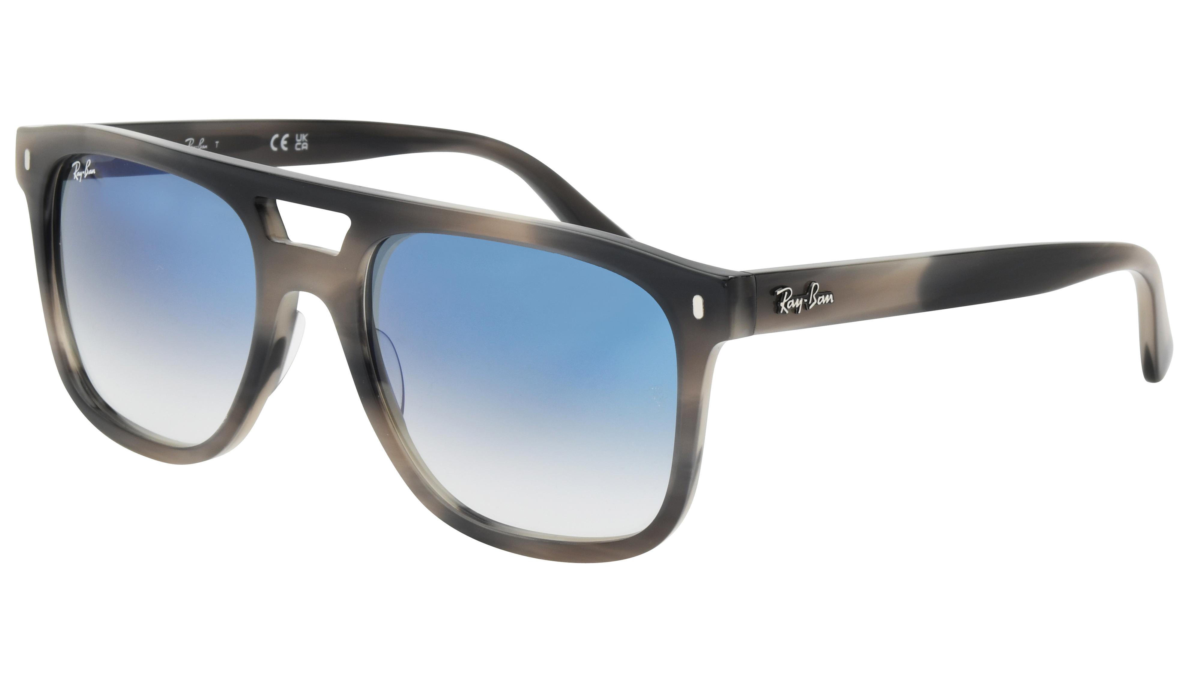 Lunettes de soleil Ray-Ban Mixte Gris Aviateur RB2213 Trois-Quart