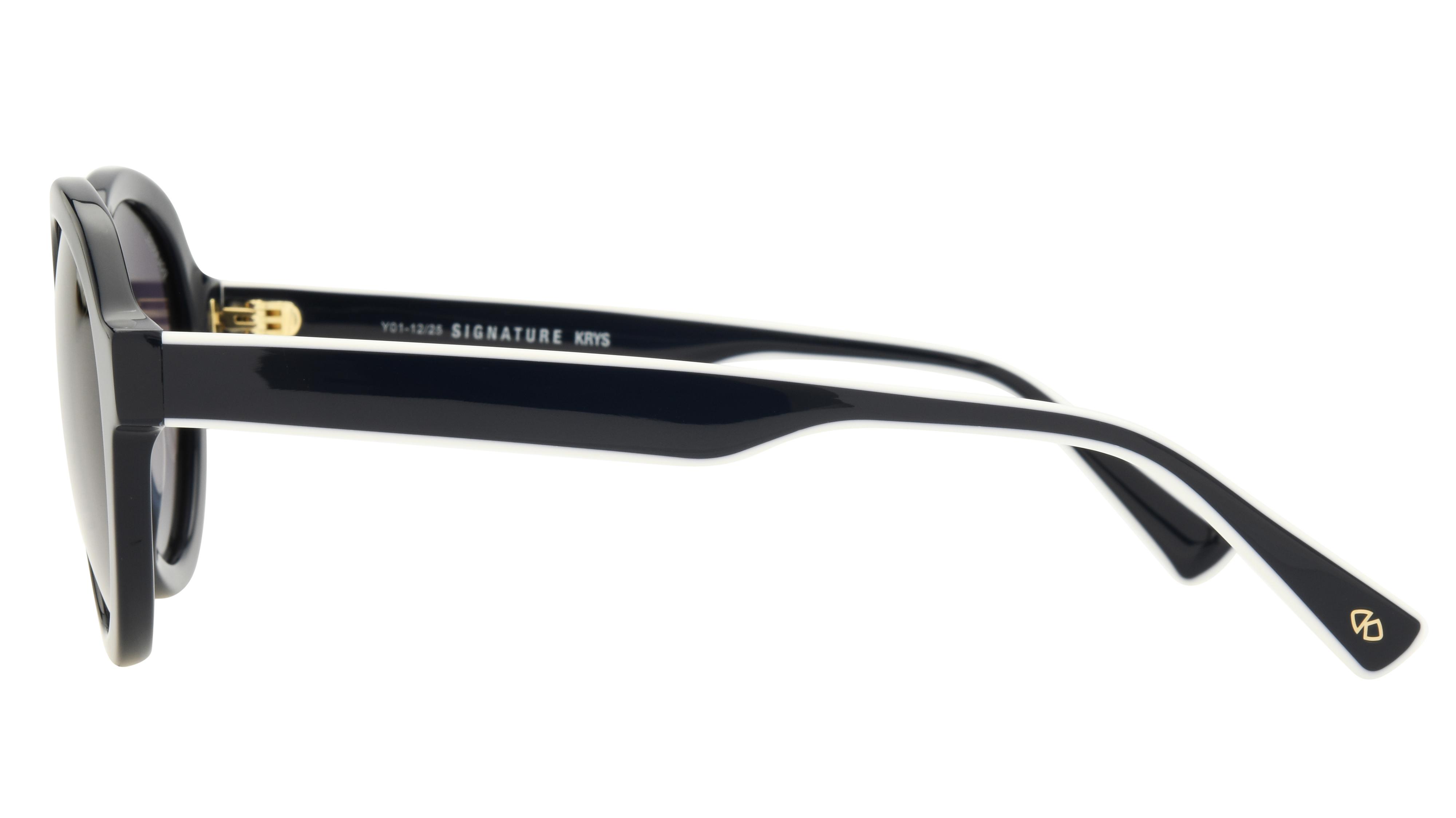 Lunettes de soleil Signature Krys Femme Bleu Ronde skj2611-f Gauche