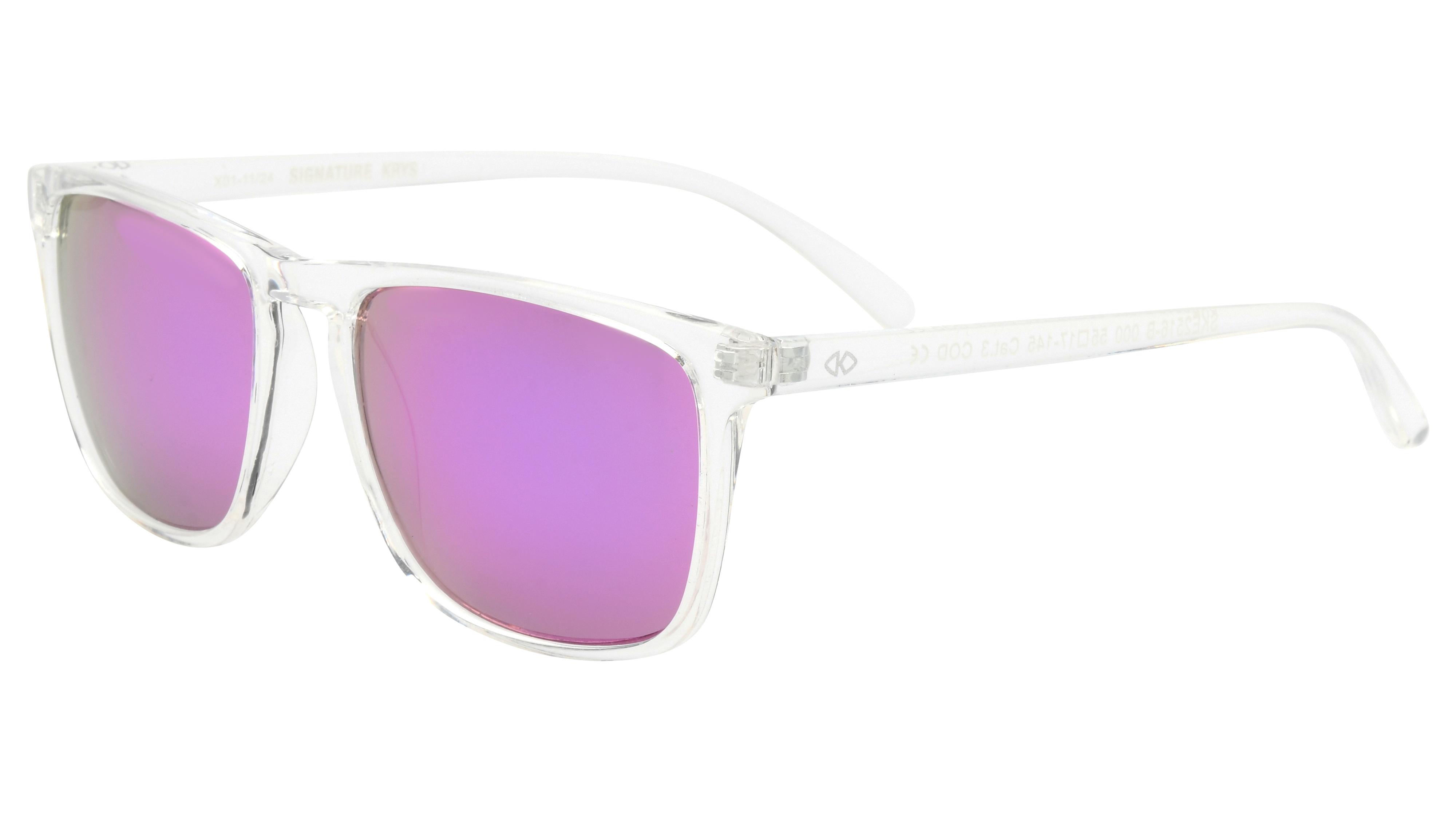 Lunettes de soleil Signature Krys Homme Transparent Rectangle Ske2516-B Trois-Quart