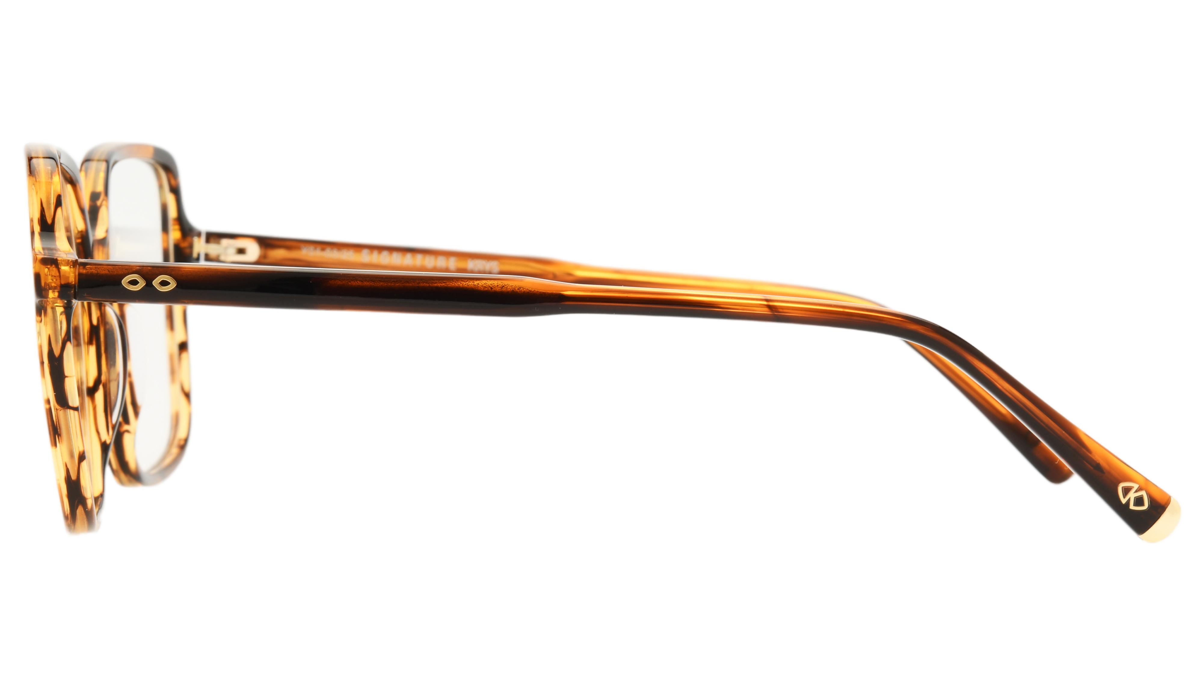 Lunettes de vue Signature Krys Femme Marron Carré Ml2501 Gauche