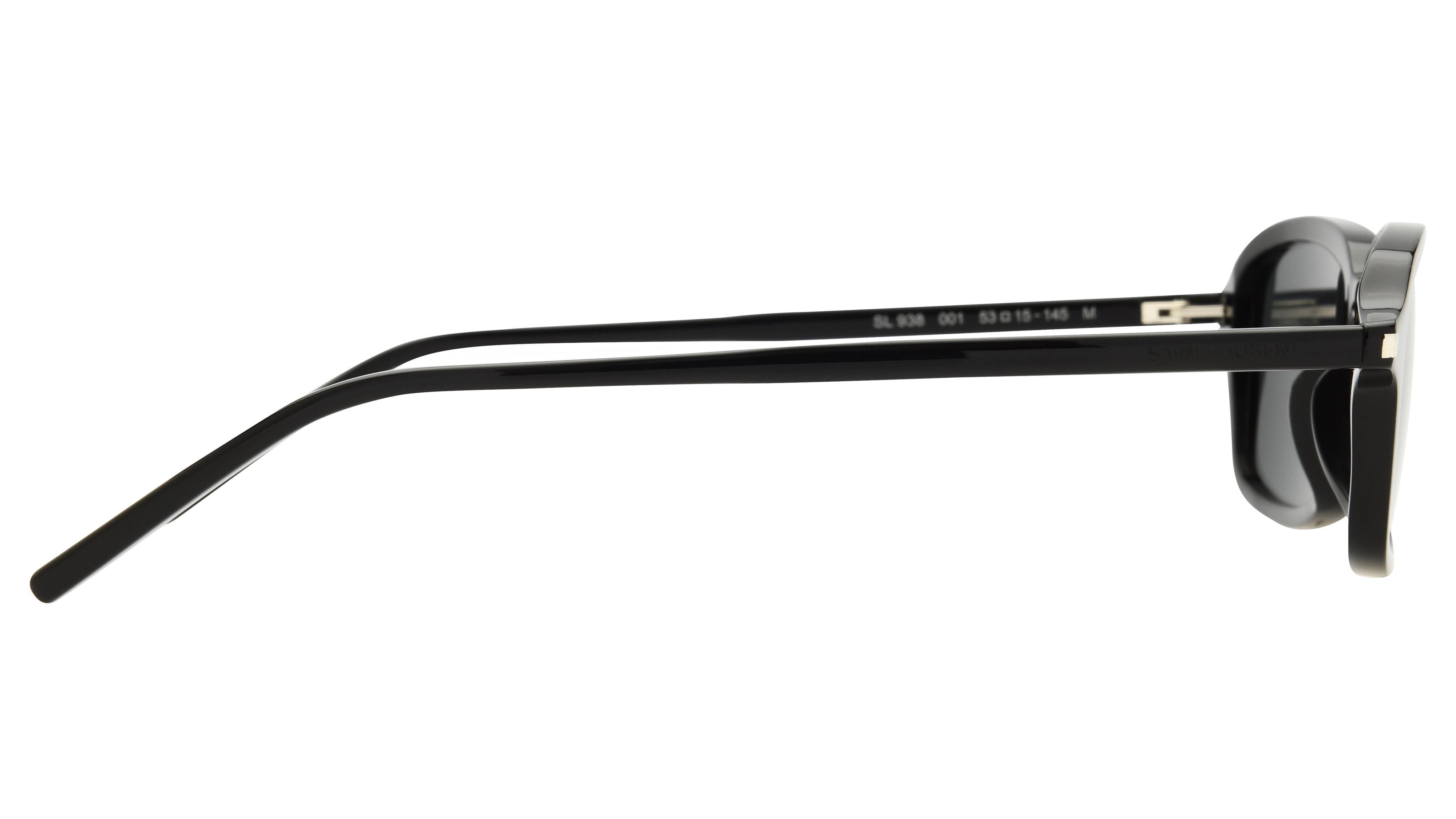 Lunettes de soleil Saint Laurent Homme Noir Rectangle Sl Droite