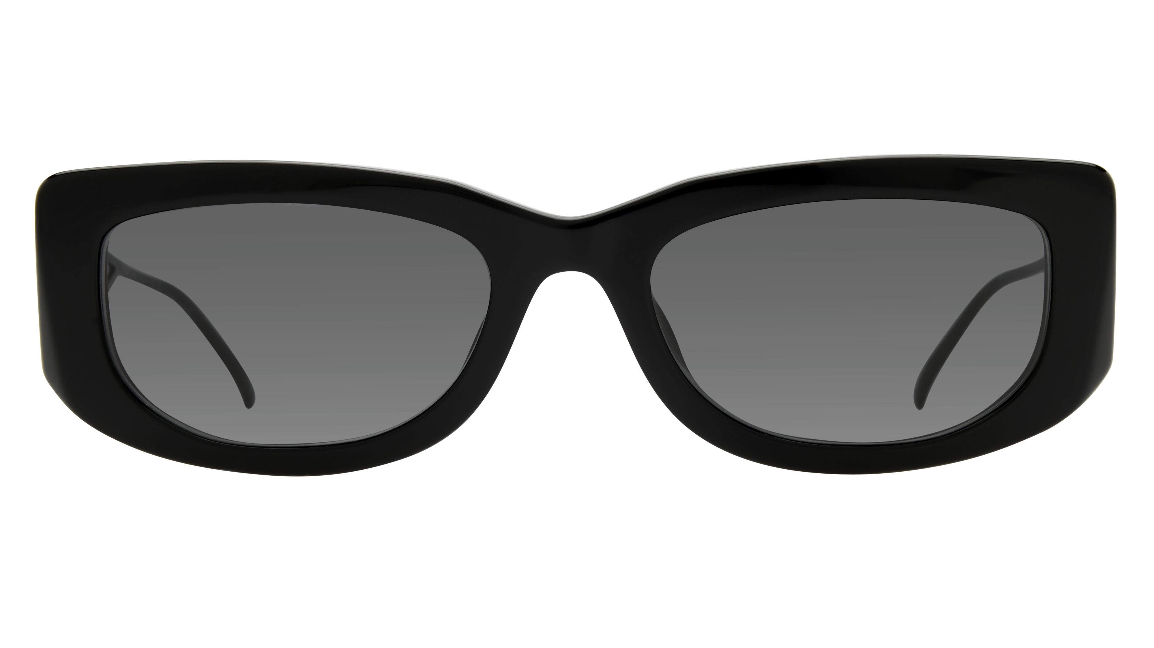 Lunettes de soleil Prada Femme Noir Rectangle Pr14Ys Face