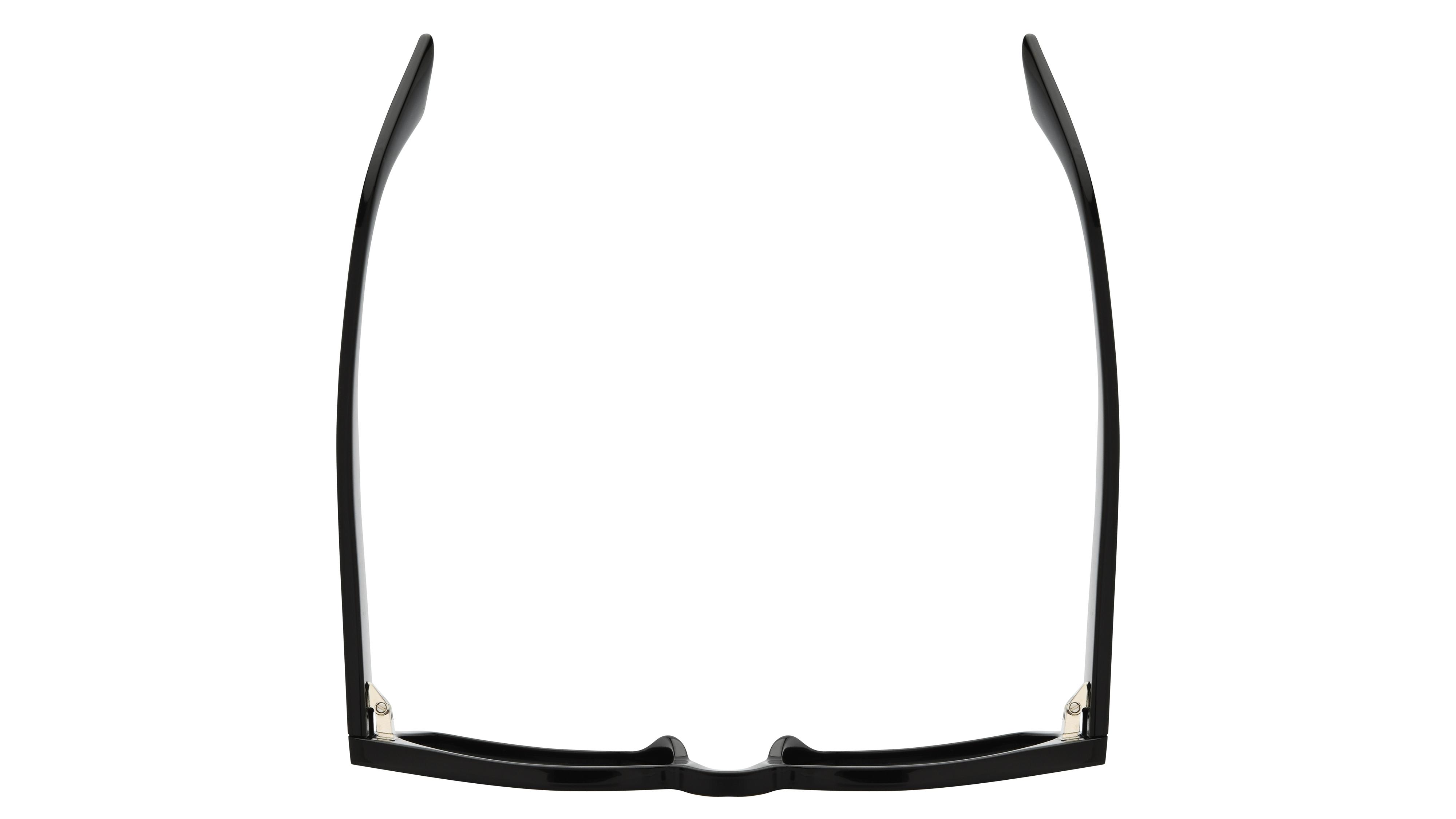 Lunettes de soleil Saint Laurent Mixte Noir Rectangle SL Dessus