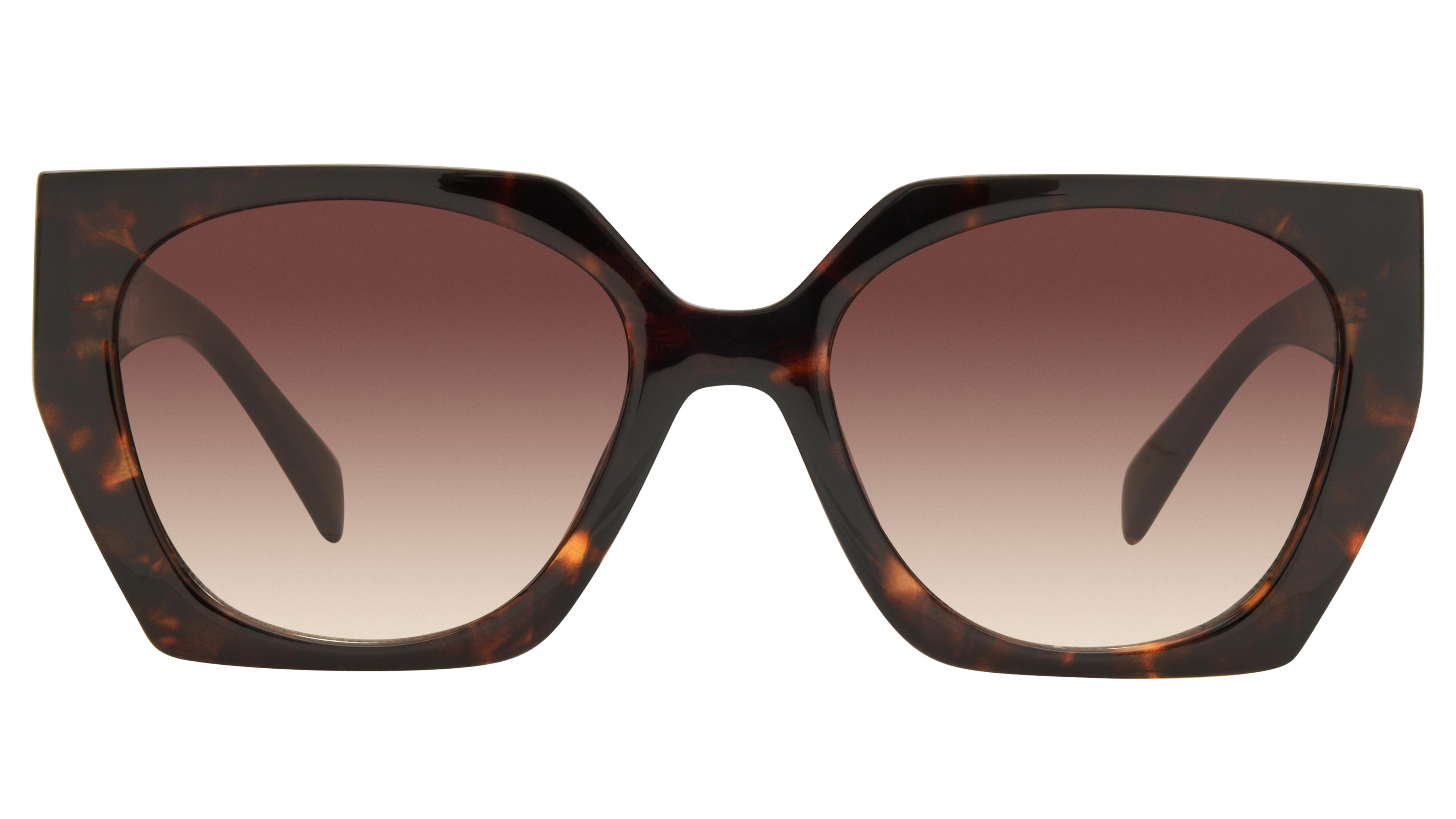 Lunettes de soleil Signature Krys Femme Écaille Angulaire skj2601-b Face