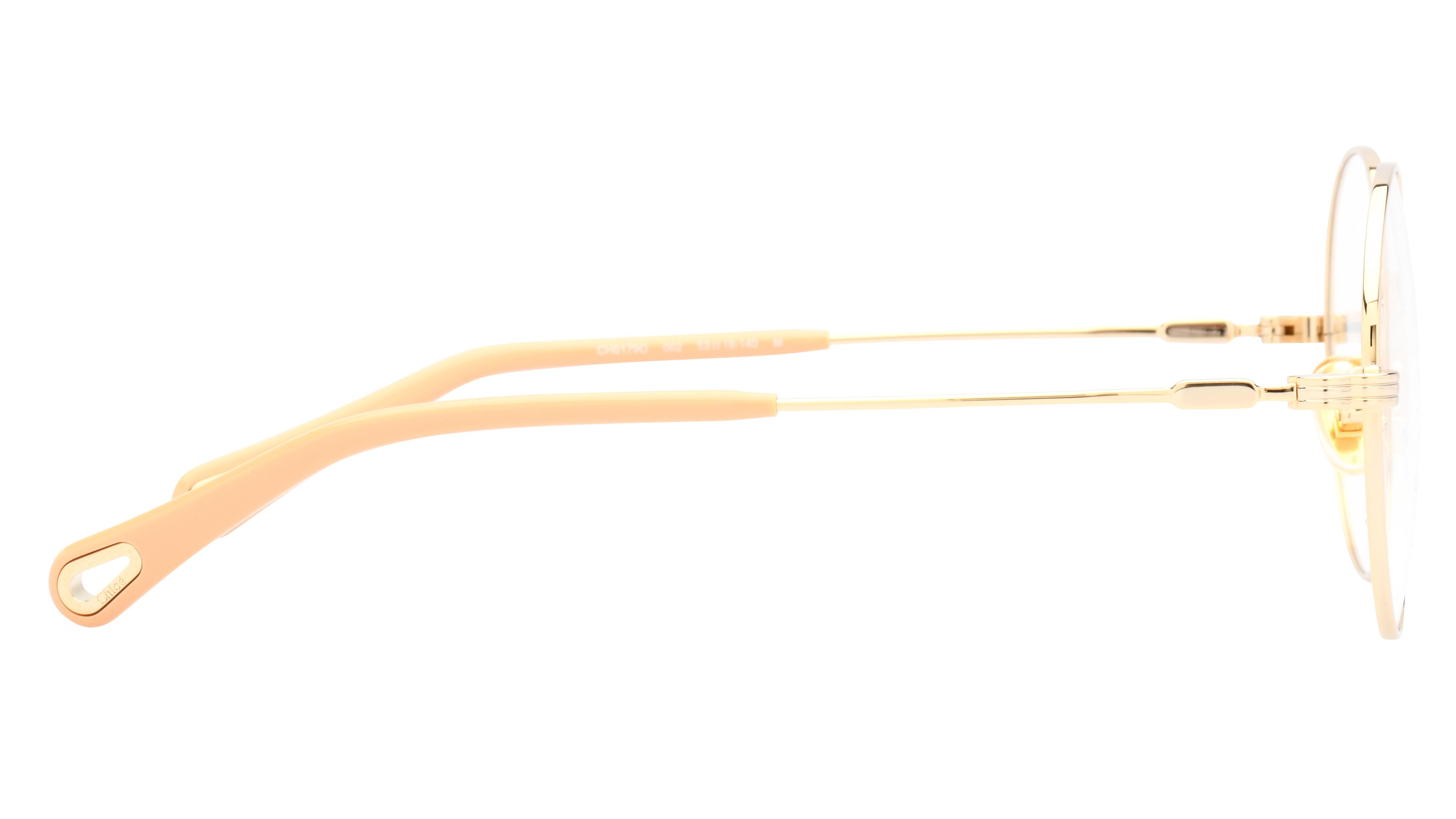 Lunettes de vue Chloé Femme Or Ronde Ch0179O Droite