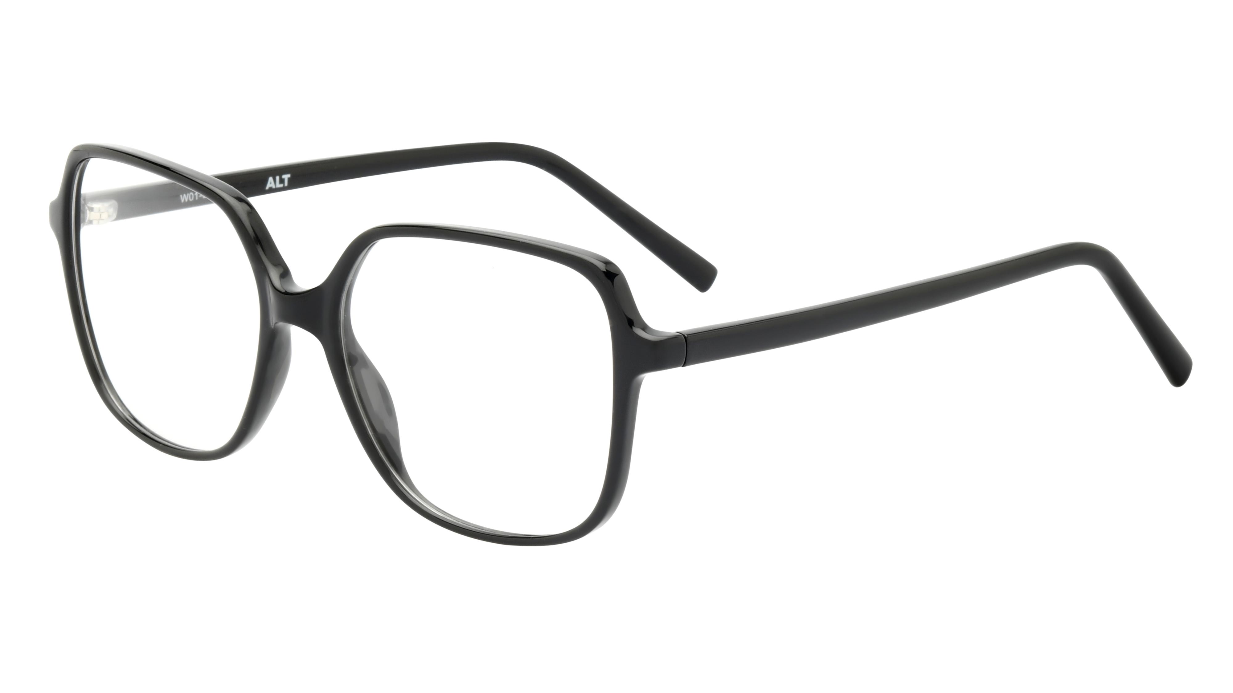 Lunettes de vue Alternance Femme Noir Carré Alt20116 Trois-Quart