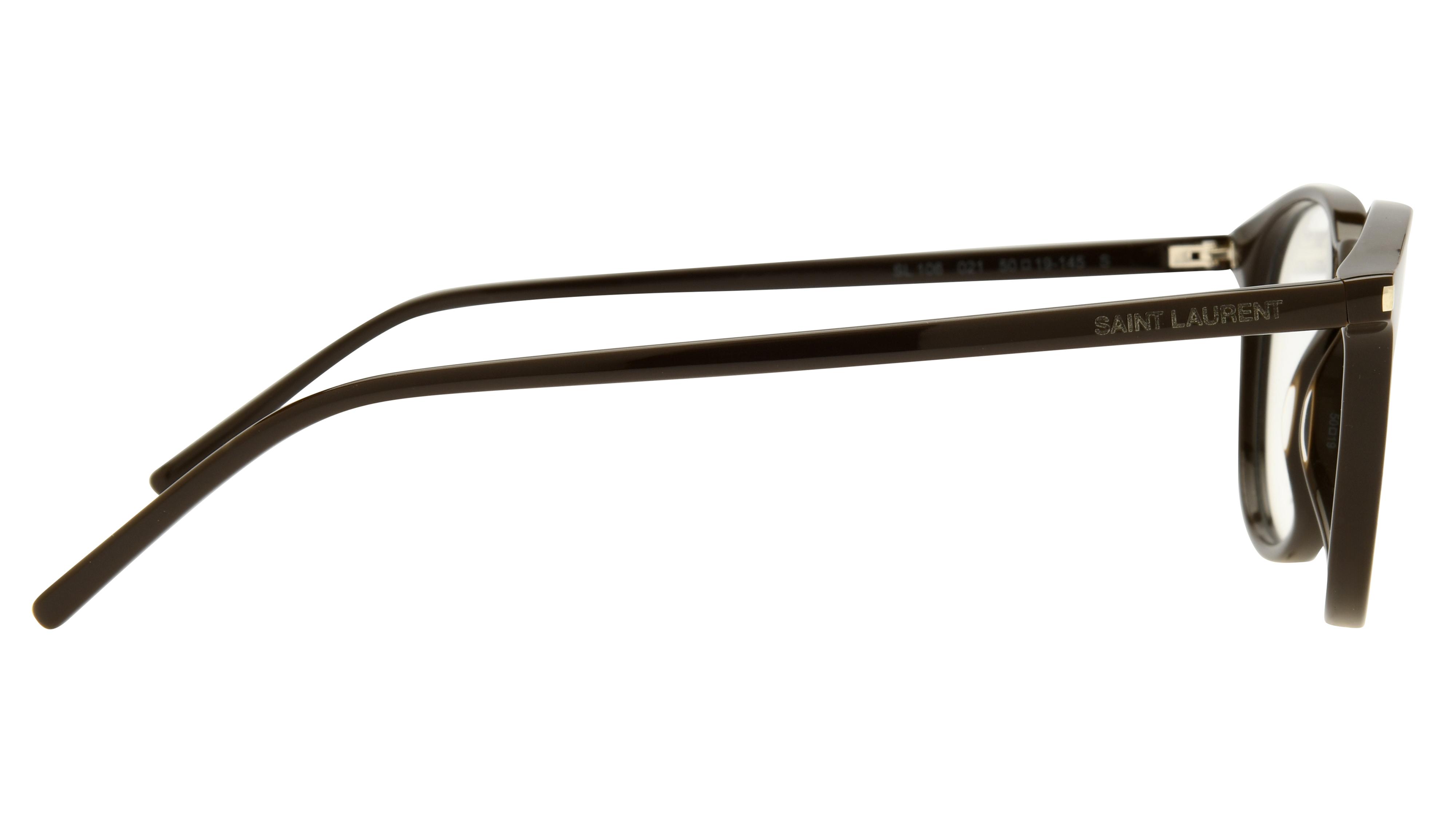 Lunettes de vue Saint Laurent Mixte Marron Pantos Sl106 Droite