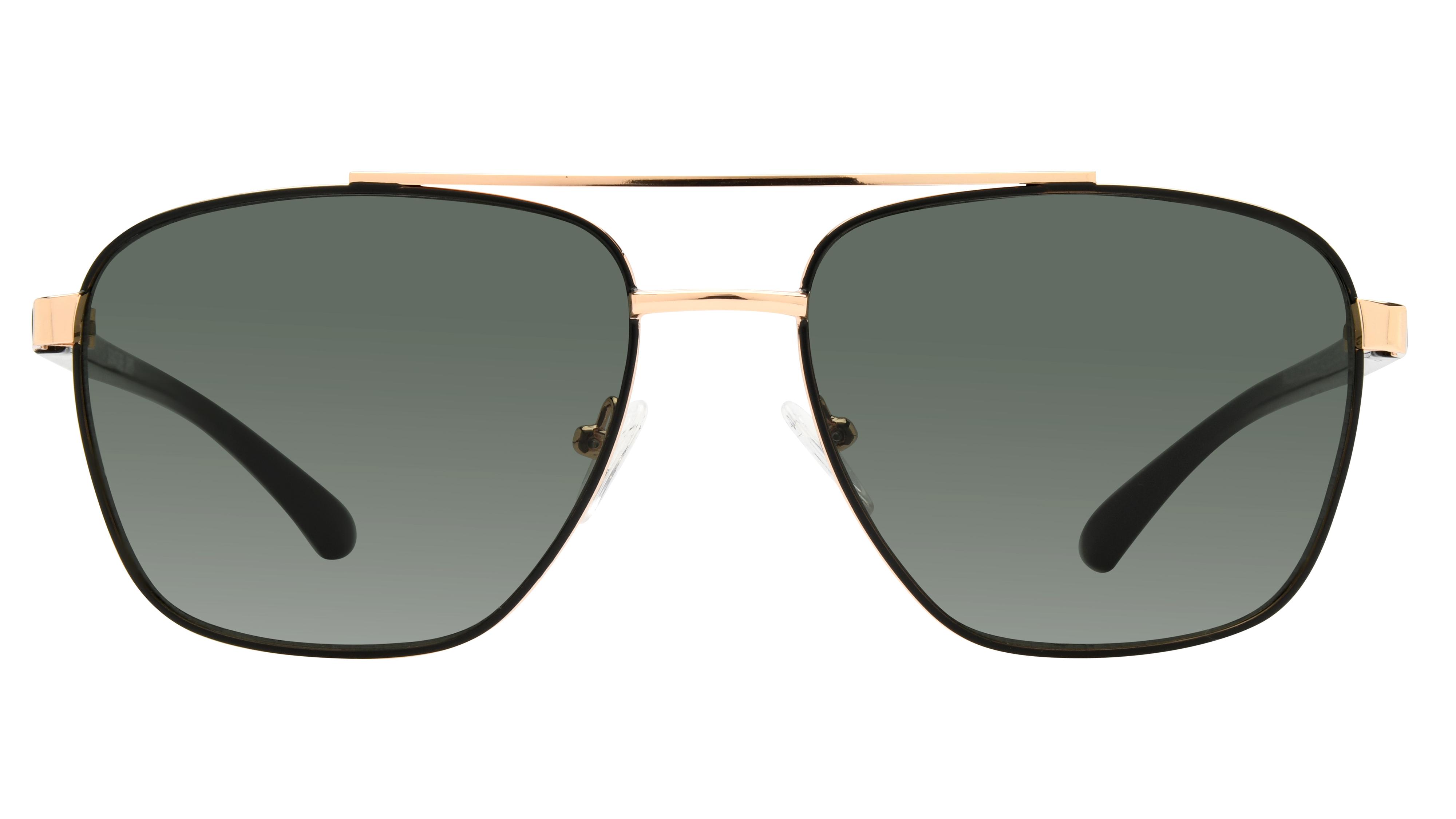 Lunettes de soleil Signature Krys Homme Or Aviateur Skj2514-B Face