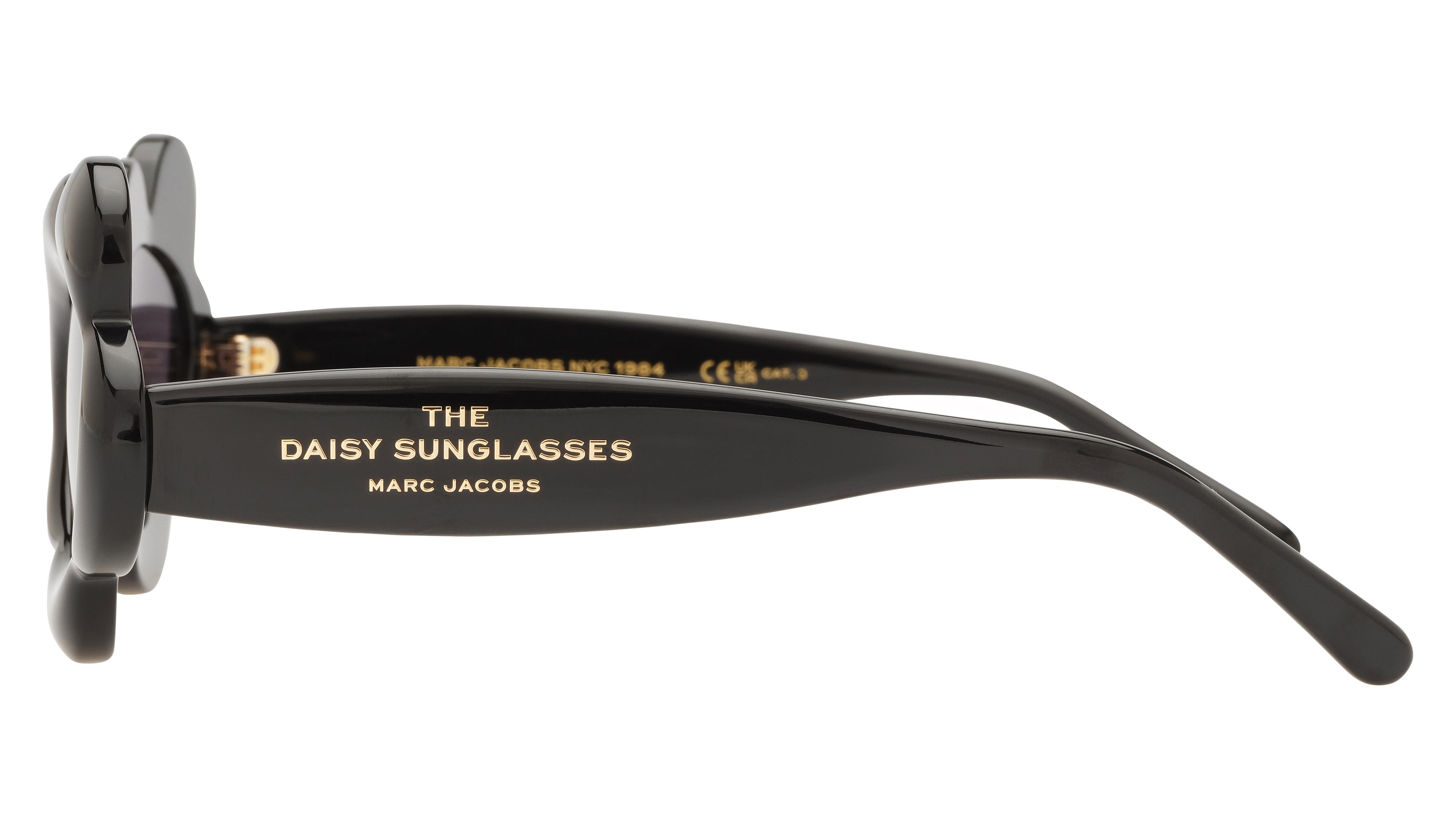 Lunettes de soleil Marc Jacobs Femme Noir Arrondie marc Gauche