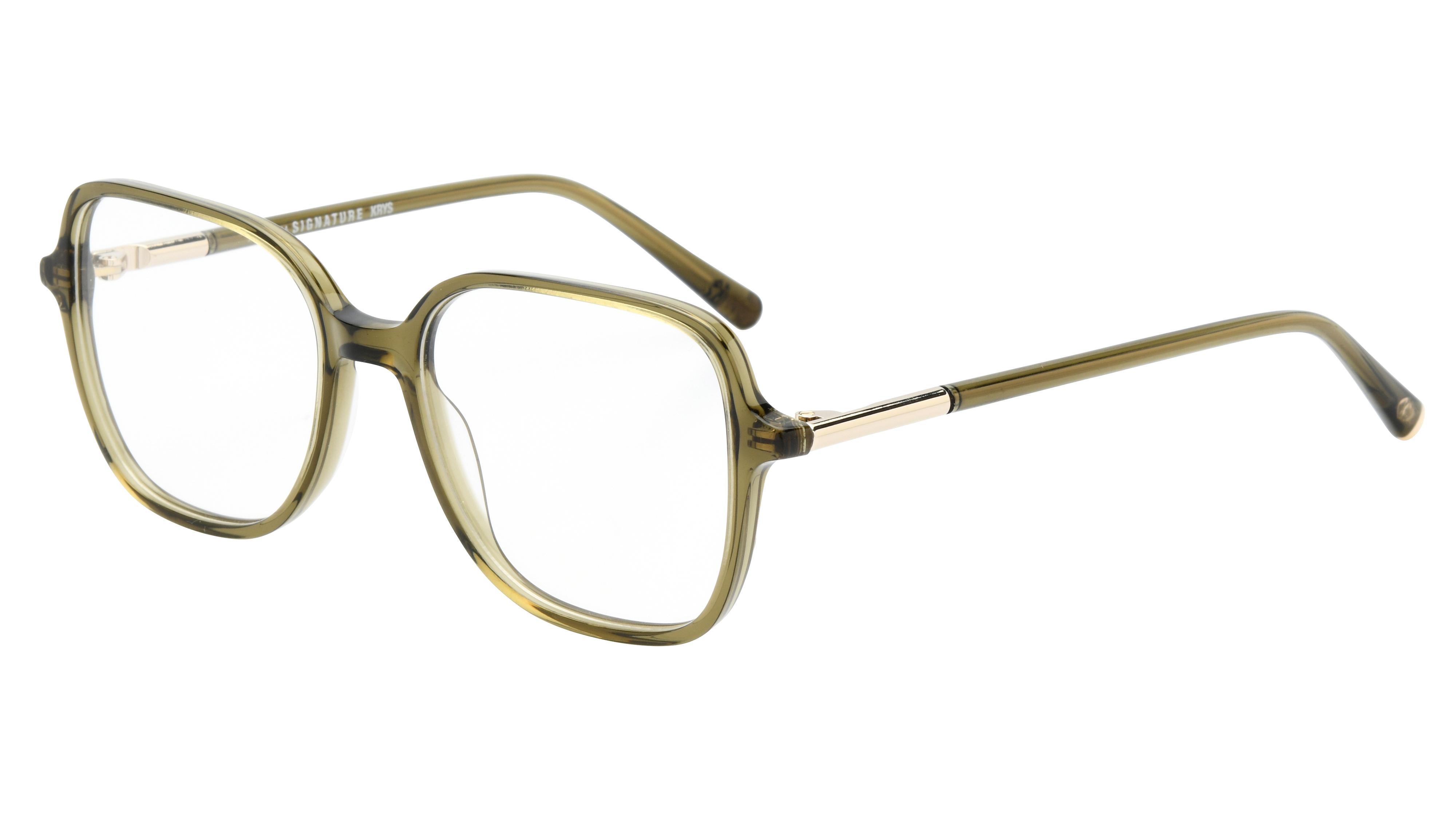 Lunettes de vue Signature Krys Femme Vert Carré Ml2406 Trois-Quart