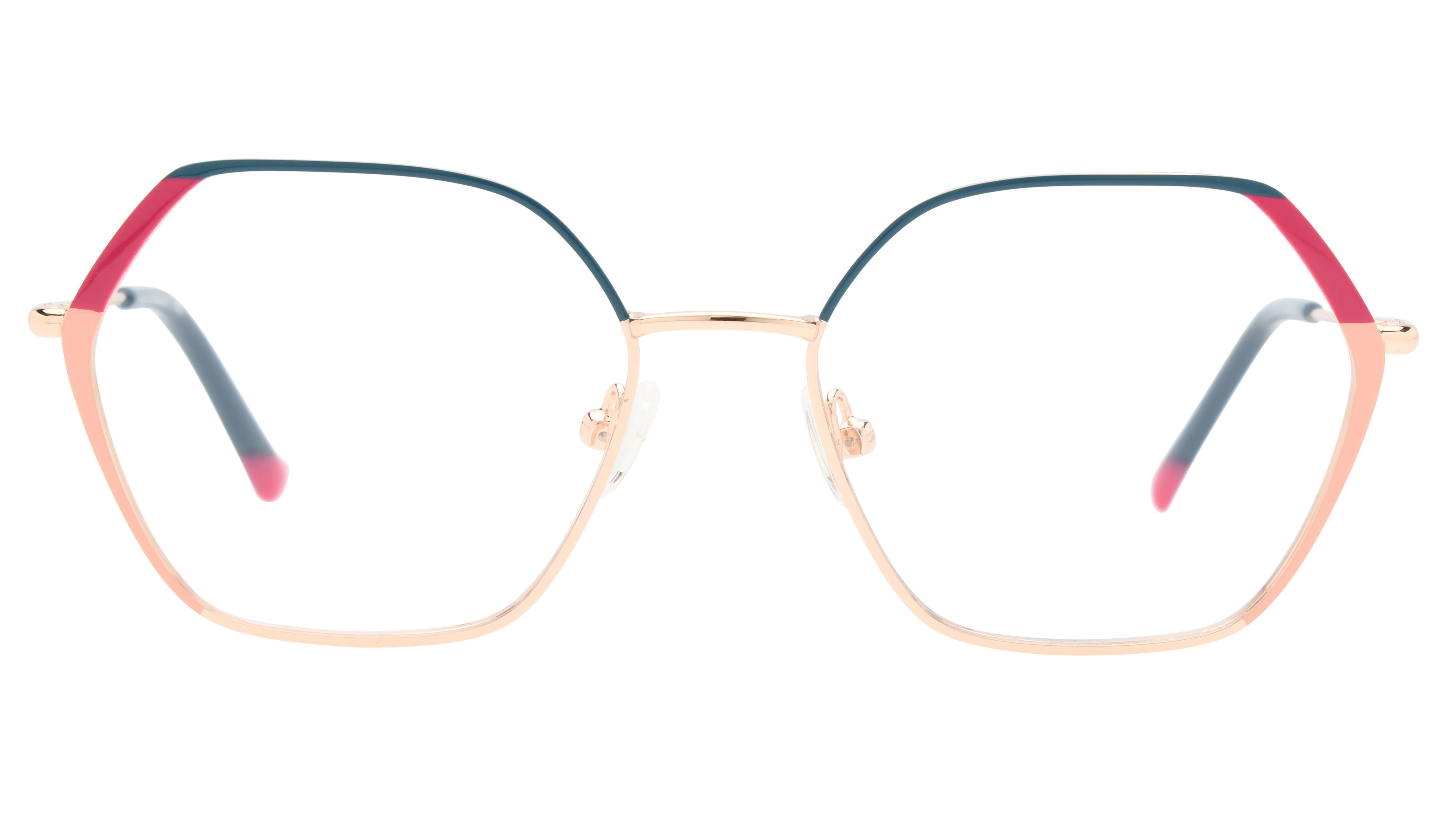Lunettes de vue Signature Krys Femme Or Carré Kis2407 Face