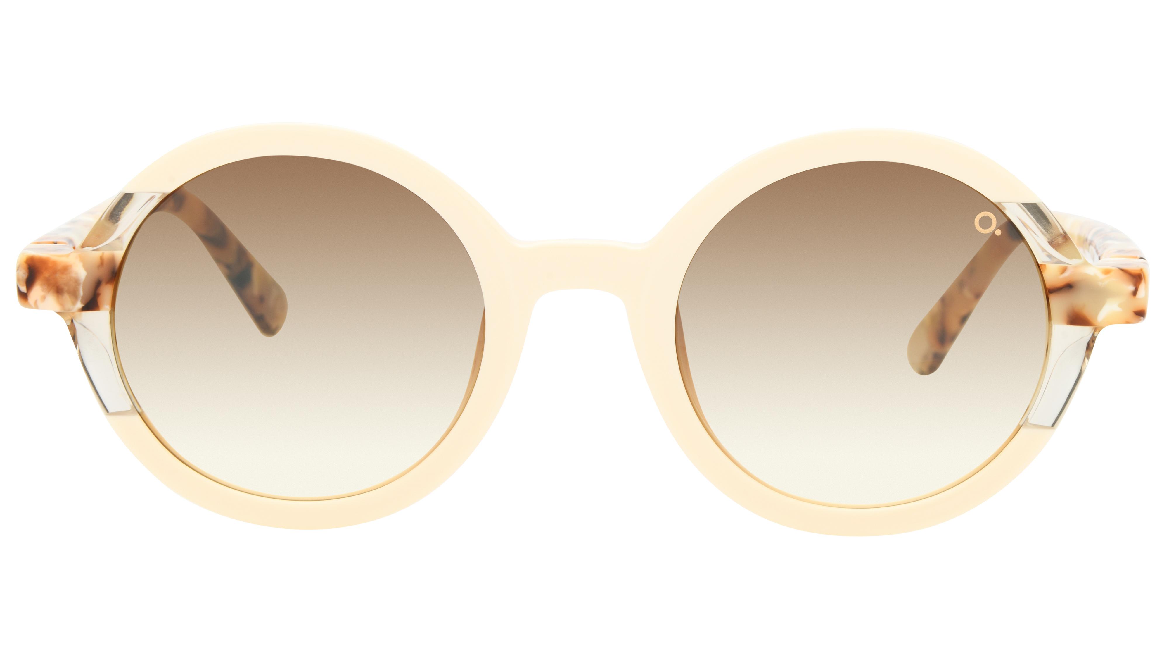 Lunettes de soleil Etnia Barcelona Femme Blanc Ronde Sagres Face