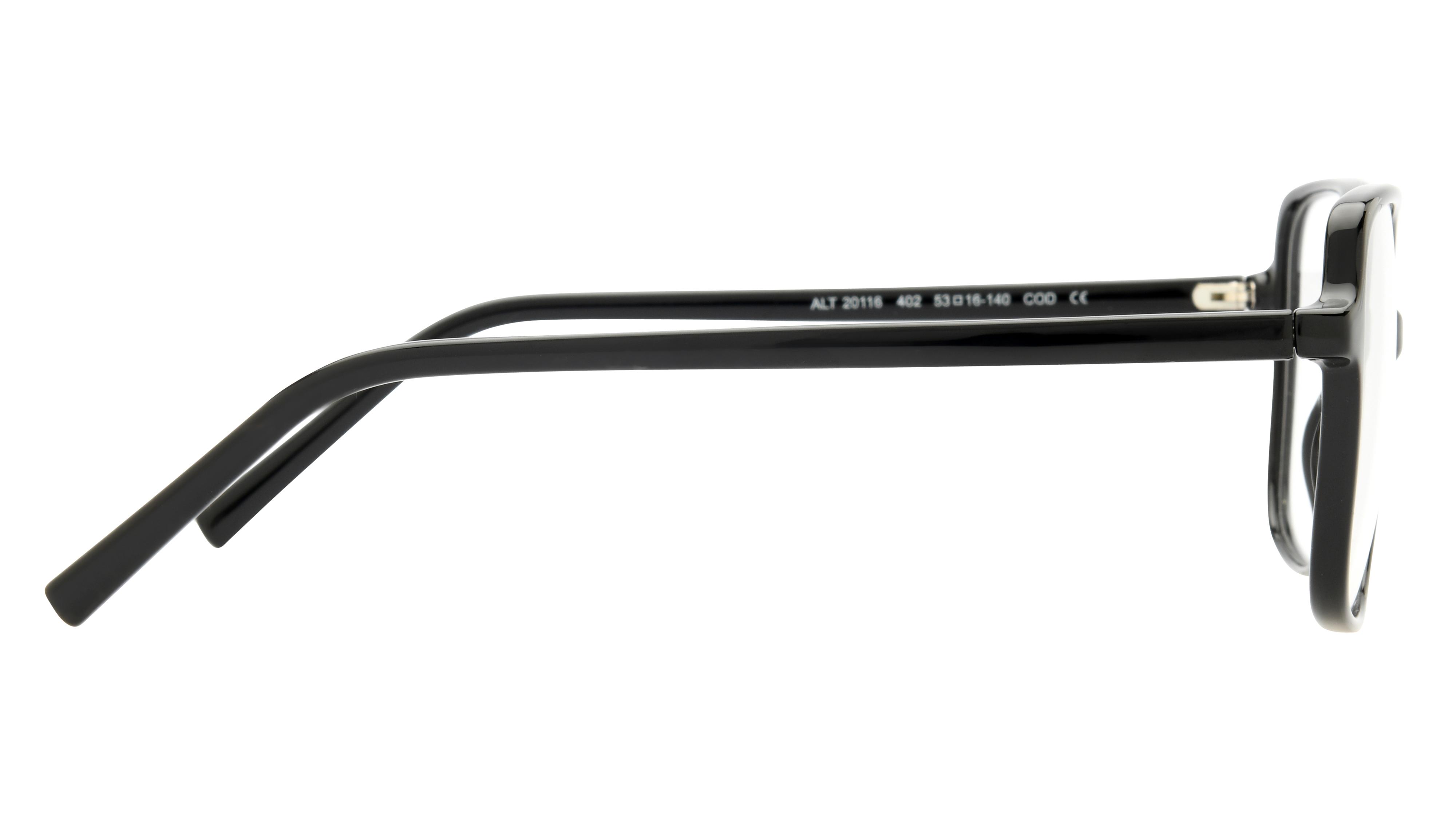 Lunettes de vue Alternance Femme Noir Carré Alt20116 Droite