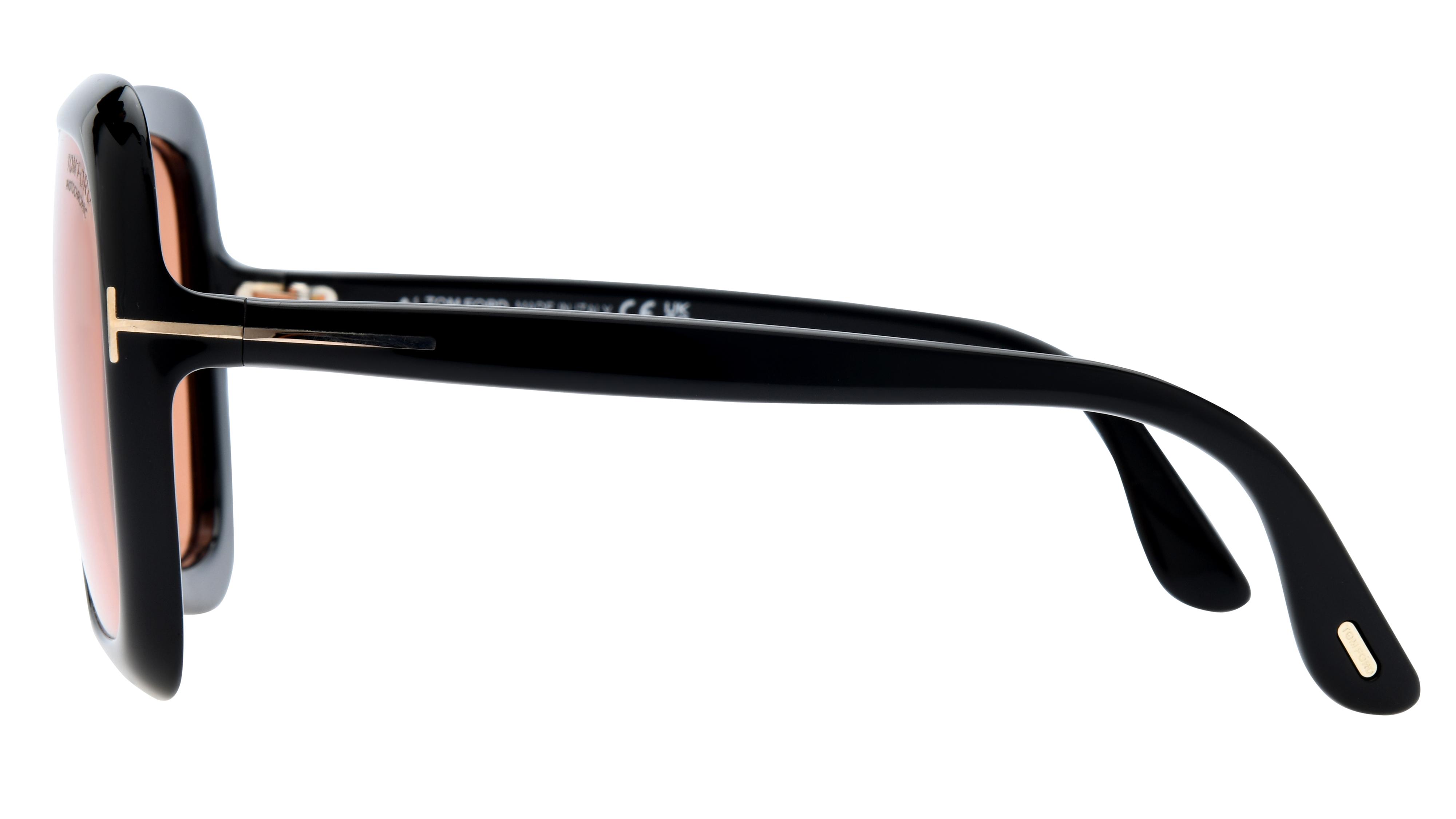 Lunettes de soleil Tom Ford Femme Noir Carré Ft1156 Gauche